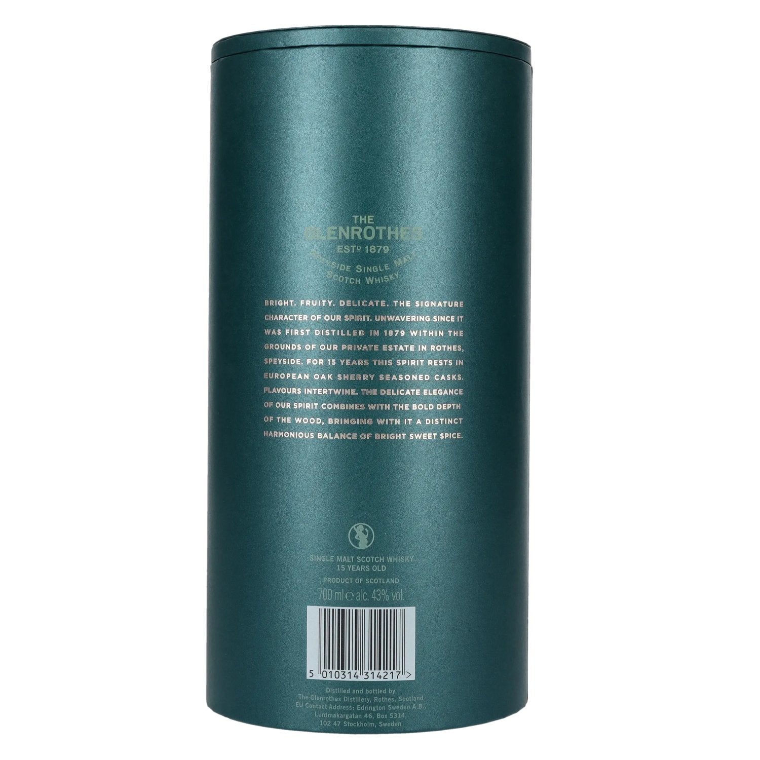 The Glenrothes The 15 Speyside Single Malt 43% Vol. 0,7l en coffret cadeau