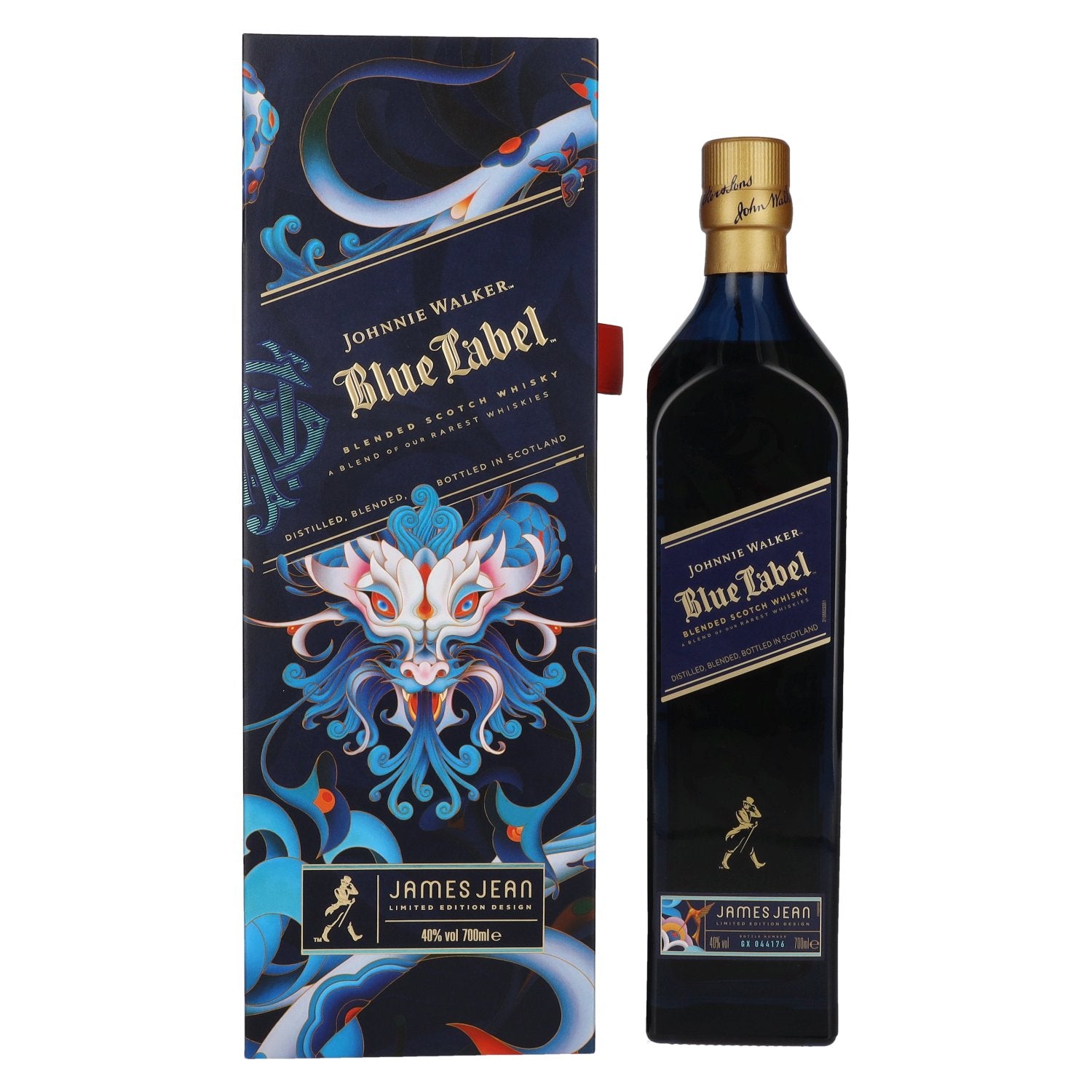 Johnnie Walker Blue Label James Jean YEAR OF THE WOOD DRAGON 2024 40% vol. 0,7l en boîte cadeau