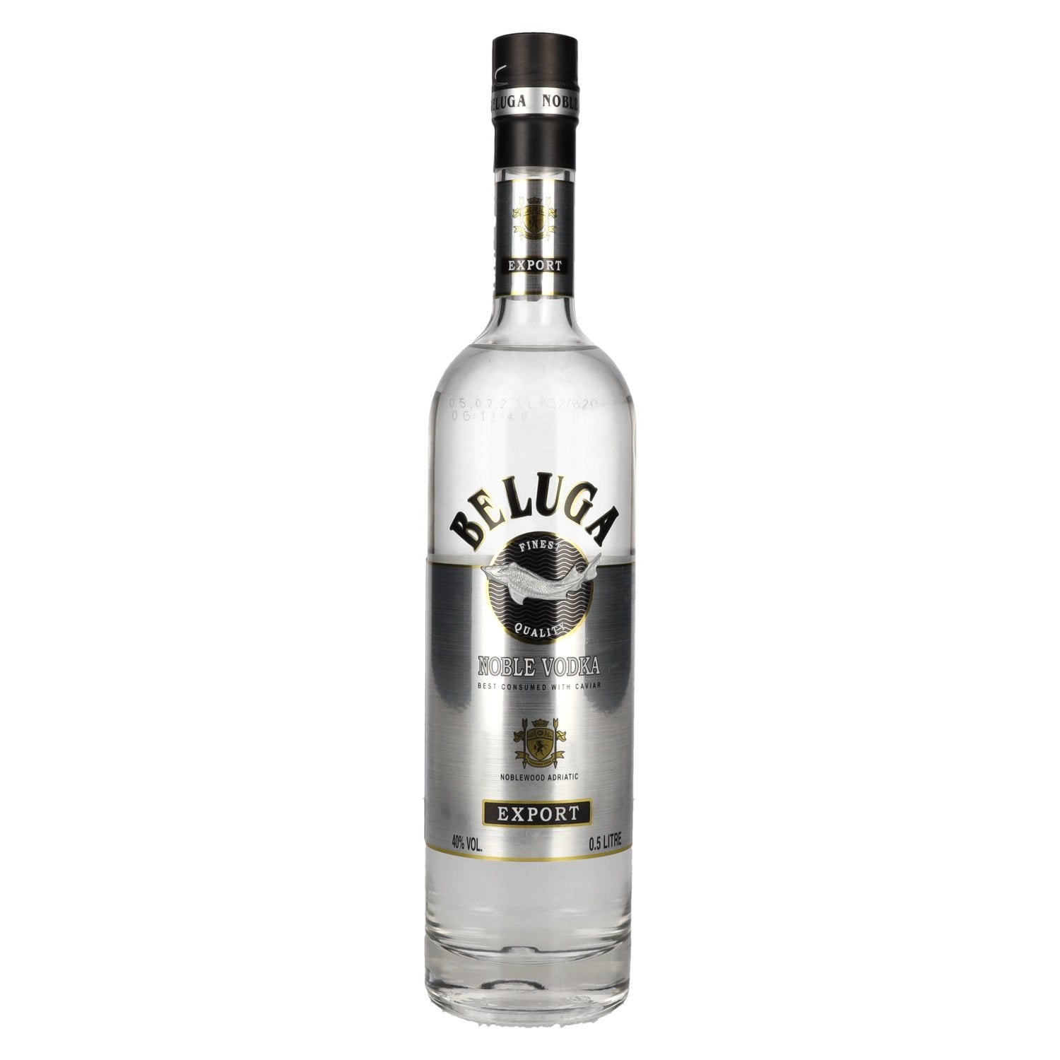 Beluga Noble Vodka EXPORT Montenegro 40% vol. 0,5l