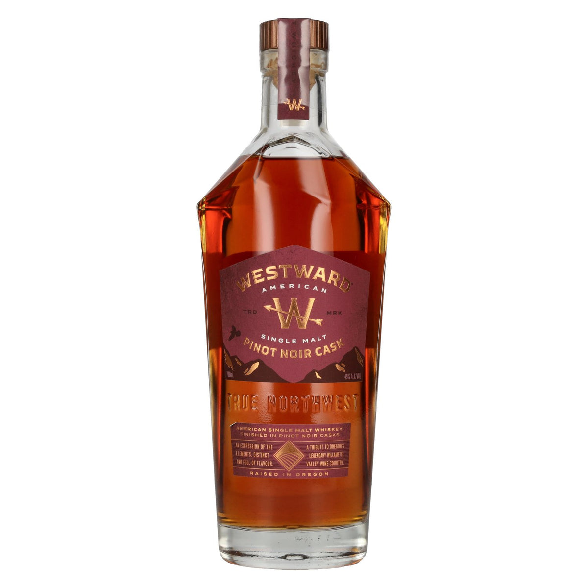 Westward Amerikaanse Single Malt Whiskey Pinot Noir Vat 45% Vol. 0,7l