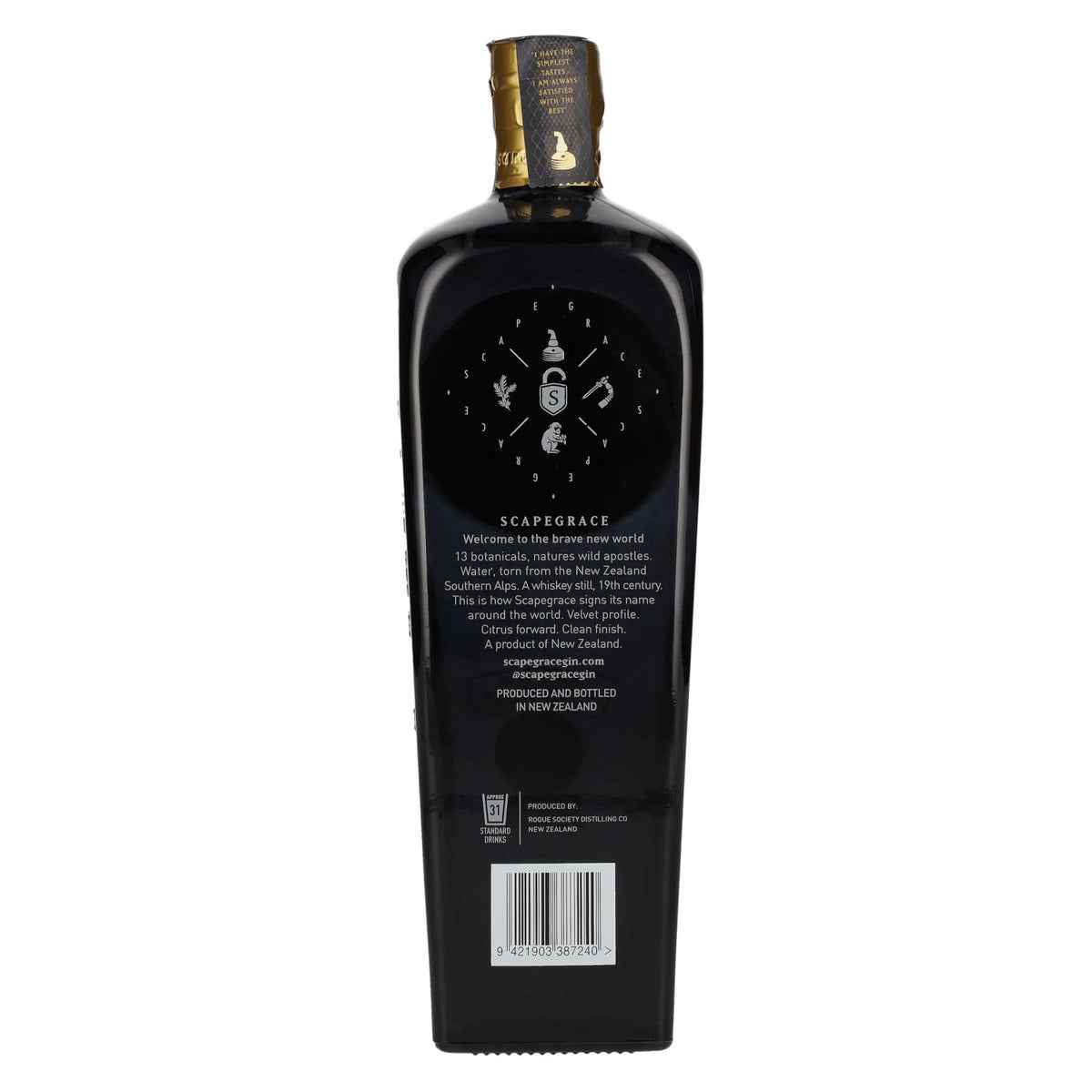 Scapegrace GOLD Premium Dry Gin 57% vol. 0,7 l