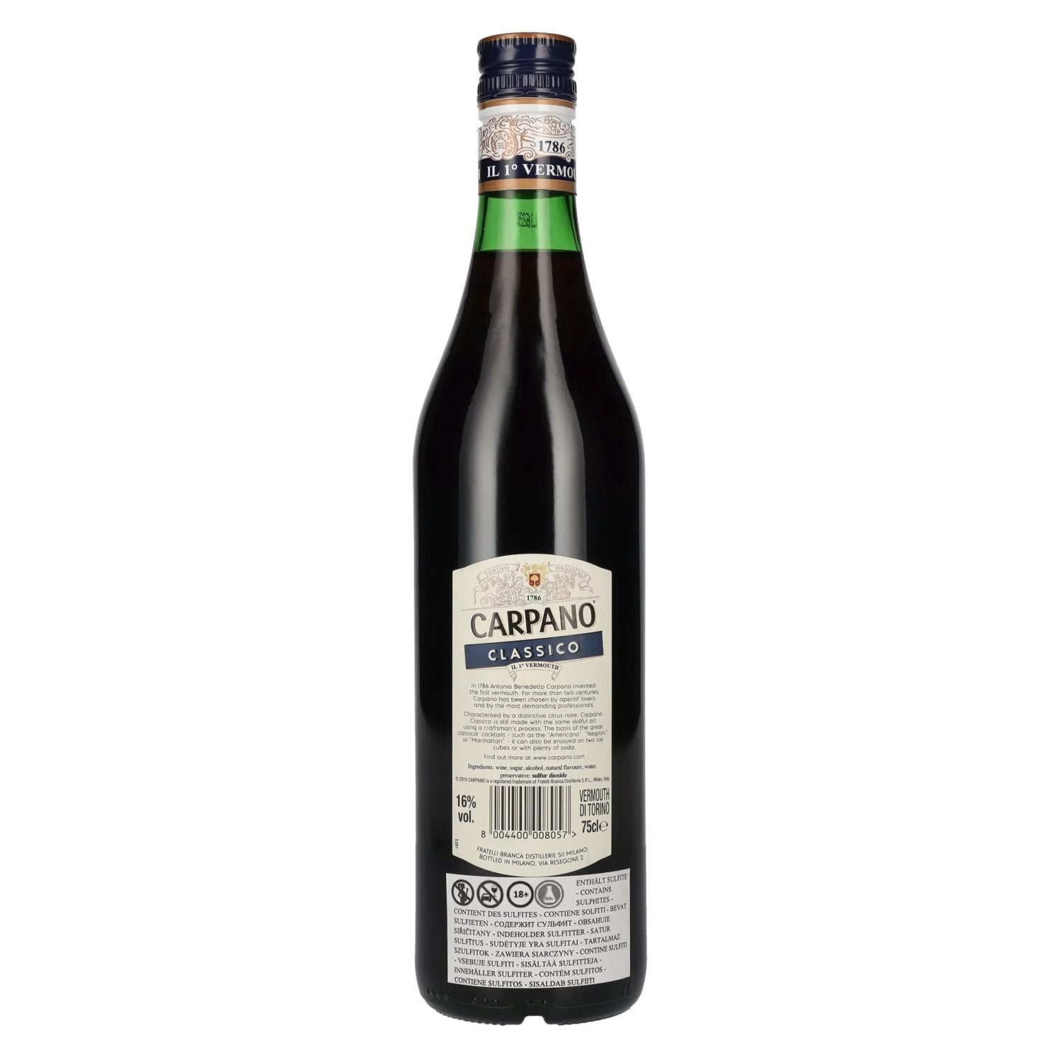 Carpano Classico Rosso Vermouth 16% Vol. 0,75l