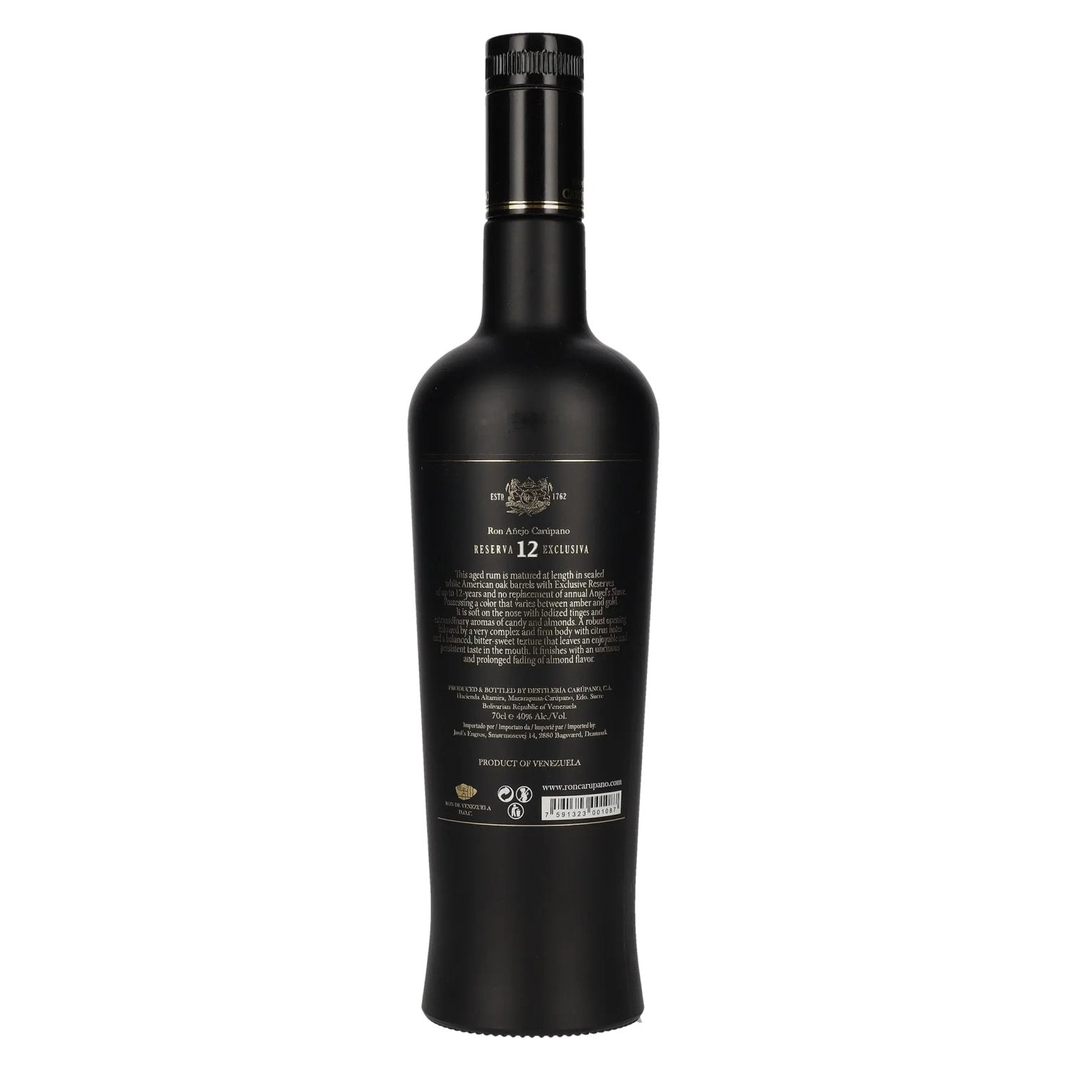 Ron Añejo Carúpano Reserva 12 Exclusiva 40% Vol. 0,7l