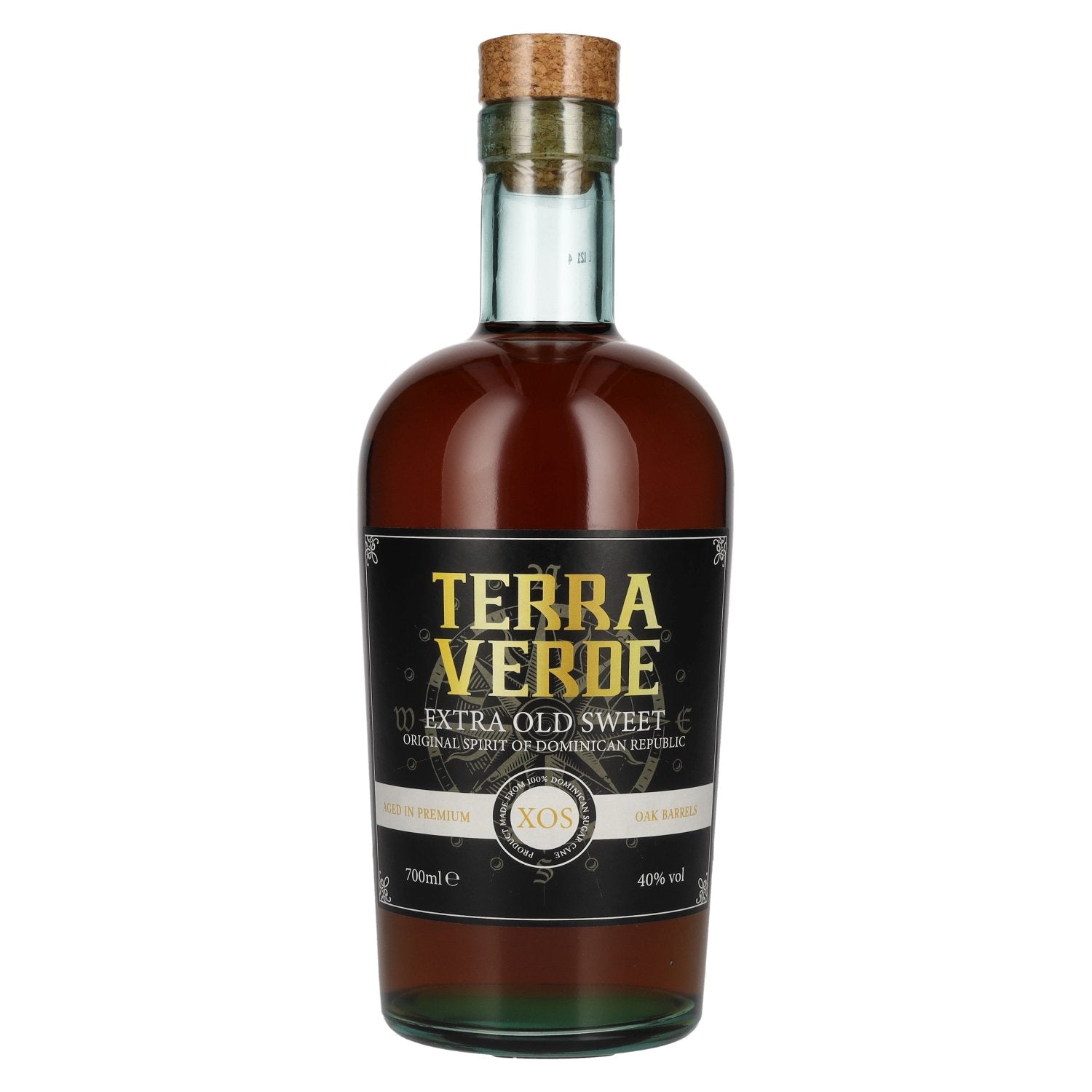 Terra Verde Extra Oude Zoete Originele Rum Spirit op basis van 40% Vol. 0,7l