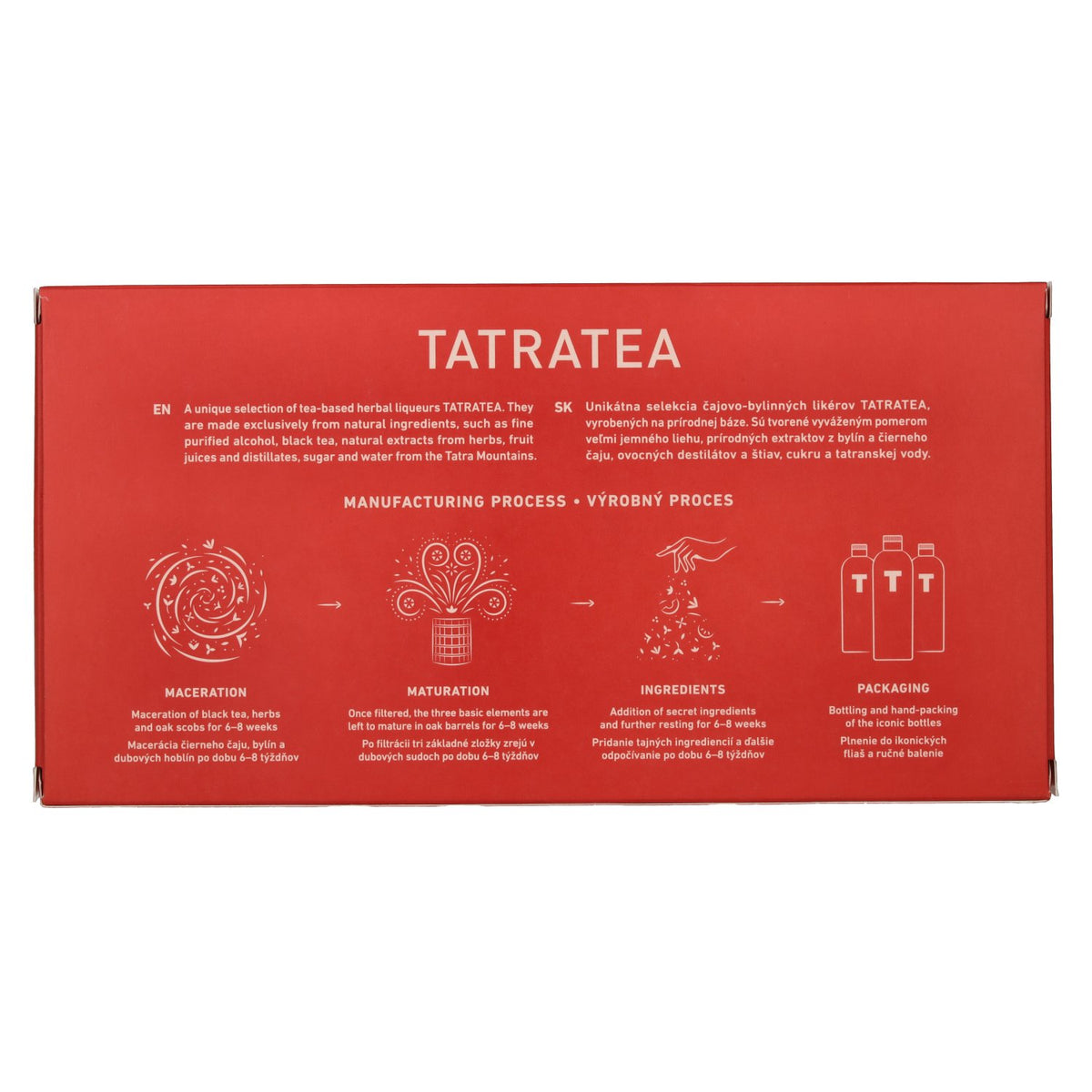 Tatratea-proefset Rood 48,6% vol. 5 x 0,04 l in geschenkverpakking