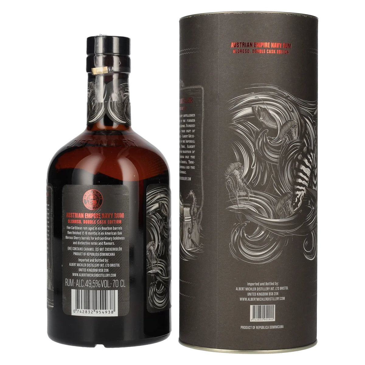 Austrian Empire Navy Rum OLOROSO CASK 49,5% Vol. 0,7l in Geschenkbox