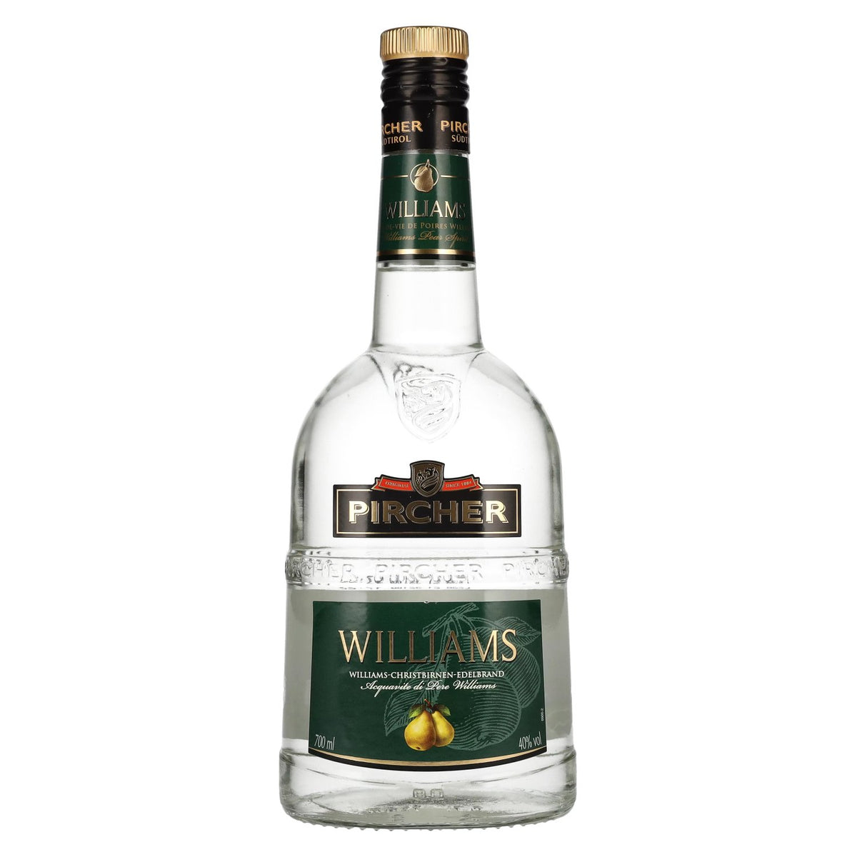 Pircher WILLIAMS South Tyrolean Williams and Christpears Brandy 40% ABV 0.7l