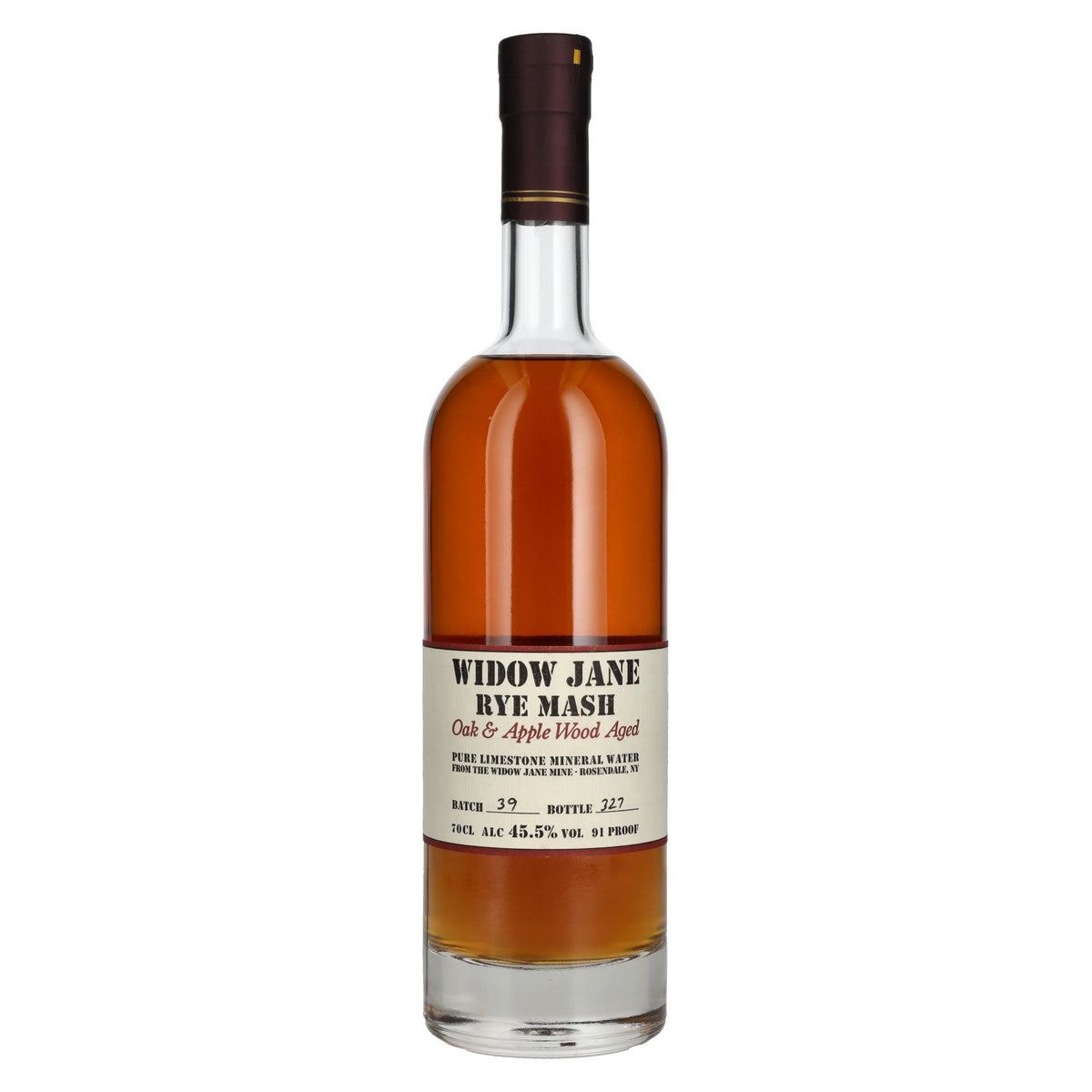 Widow Jane Rye Mash Oak &amp; Apple Wood Aged 45,5 % vol. 0,7 l