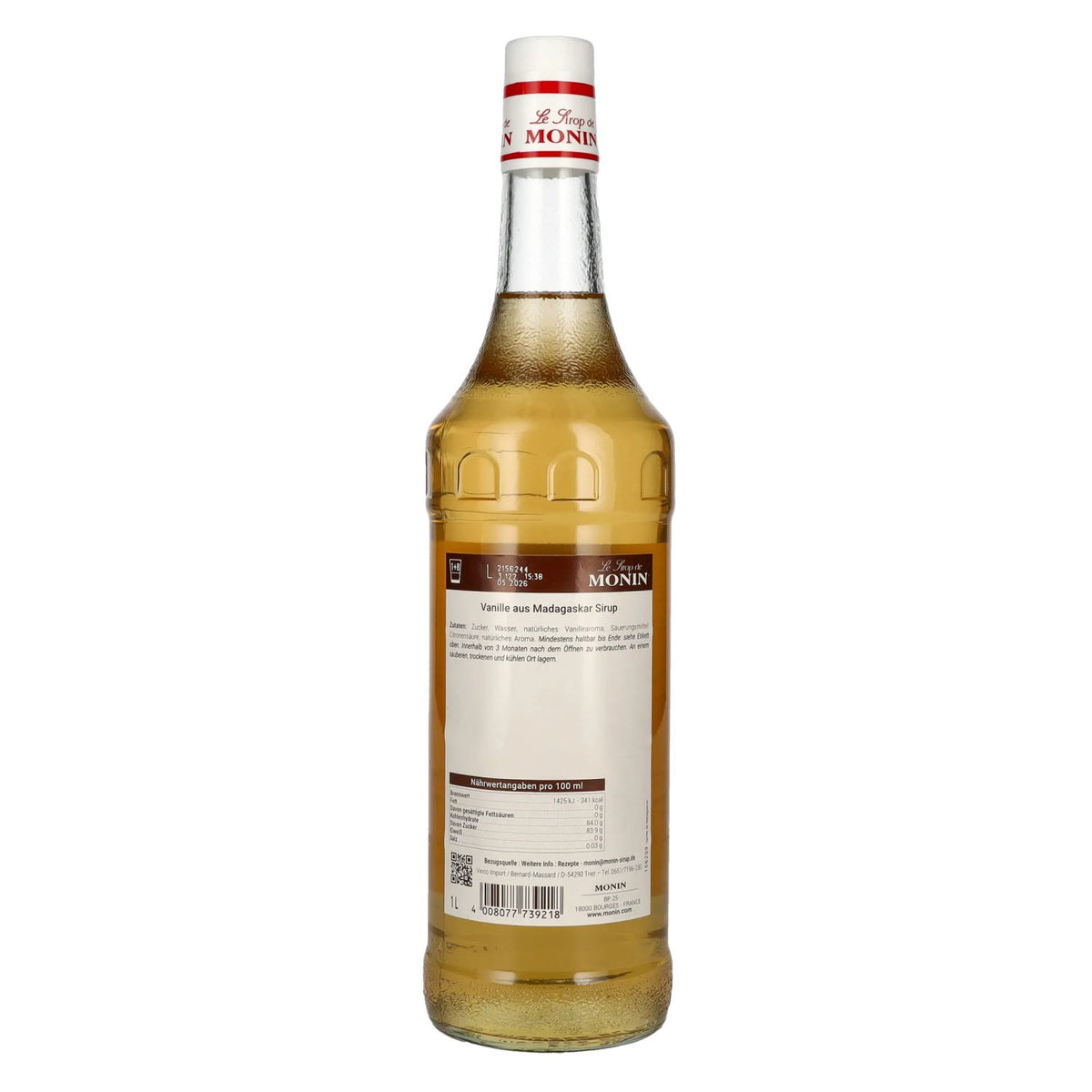 Monin VANILLE-siroop uit Madagaskar 1 l