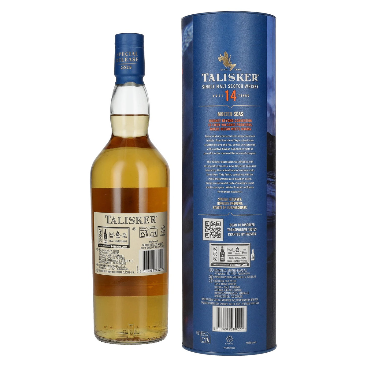 Talisker 14 Years Old MOLTEN SEAS Single Malt Special Release 2025 53,9% vol. 0,7 l in geschenkverpakking