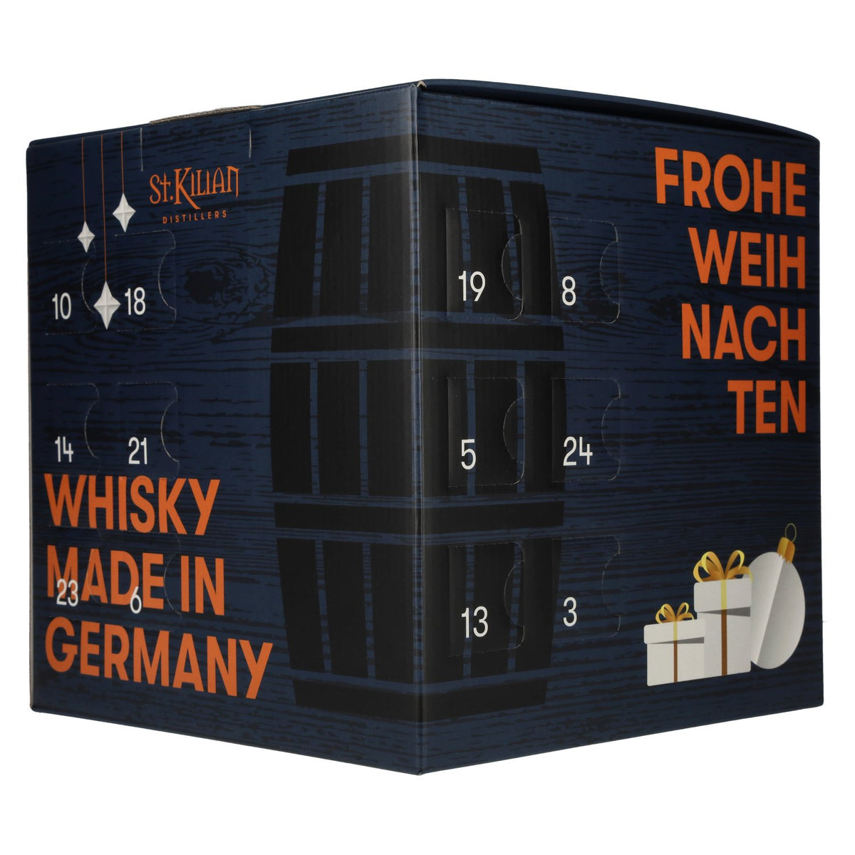 Calendrier de l'Avent St. Kilian 2025, 54,5 % vol., 24 x 0,02 l