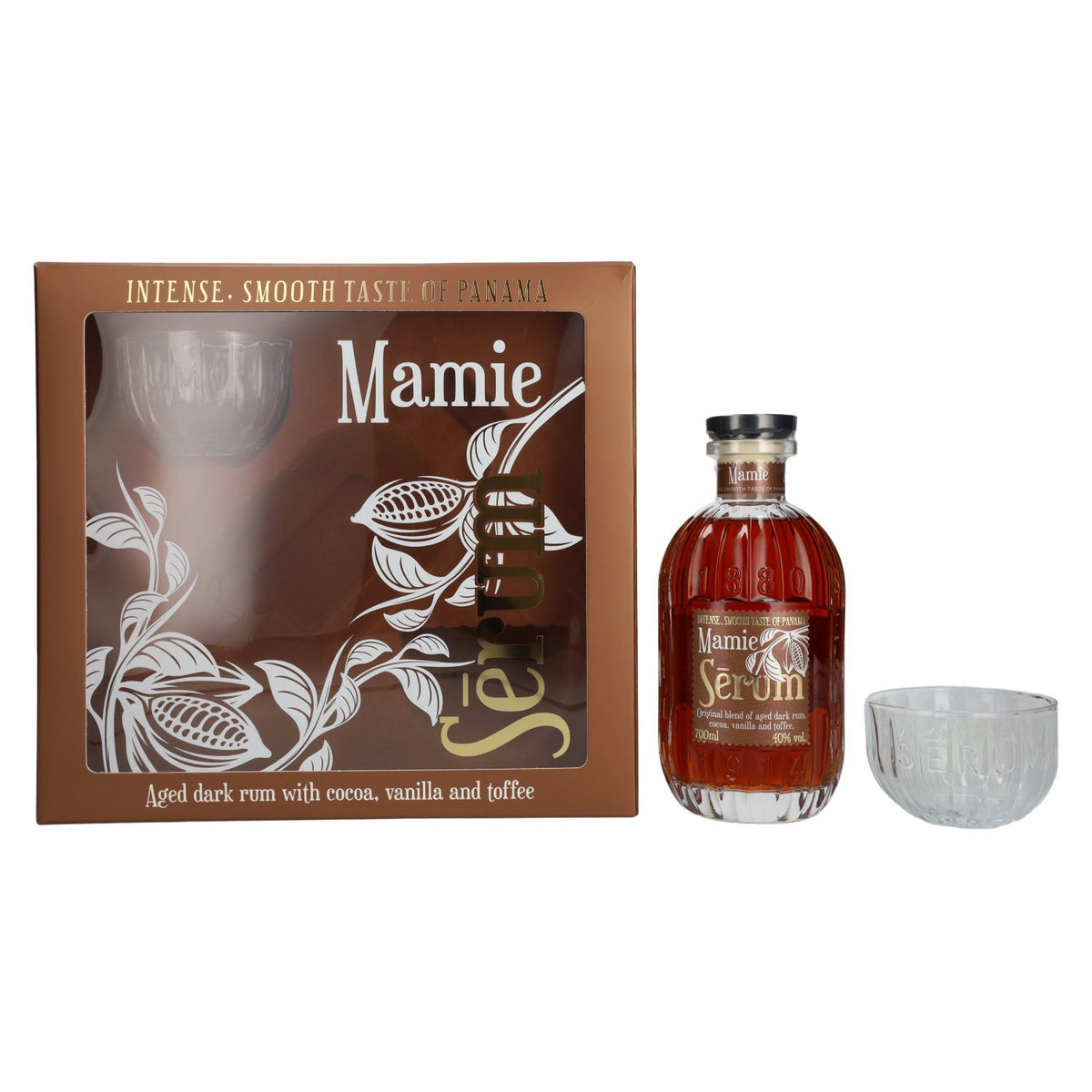 SeRum Mamie 40% Vol. 0,7l in Geschenkbox mit 2 Gläser