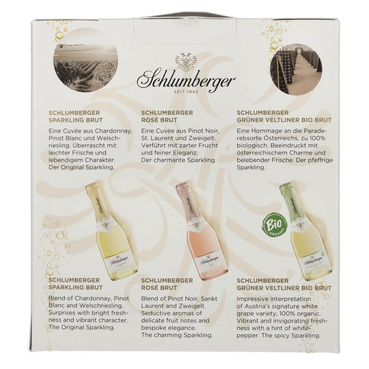 Schlumberger Classic Selection 12% ABV, 3 x 0.2 l in a gift box