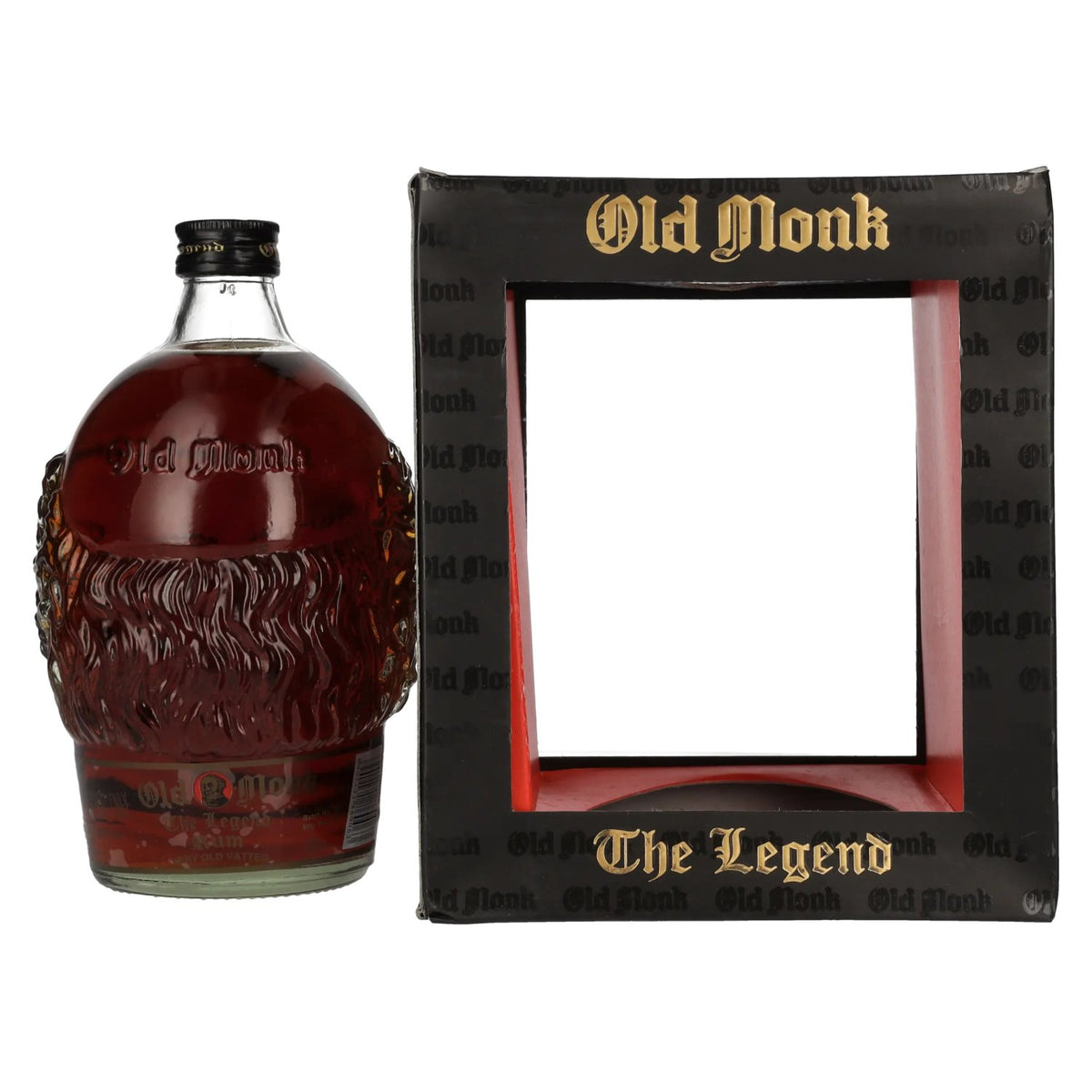 Rhum Old Monk The Legend 42,8 % vol., 1 l, dans un coffret cadeau