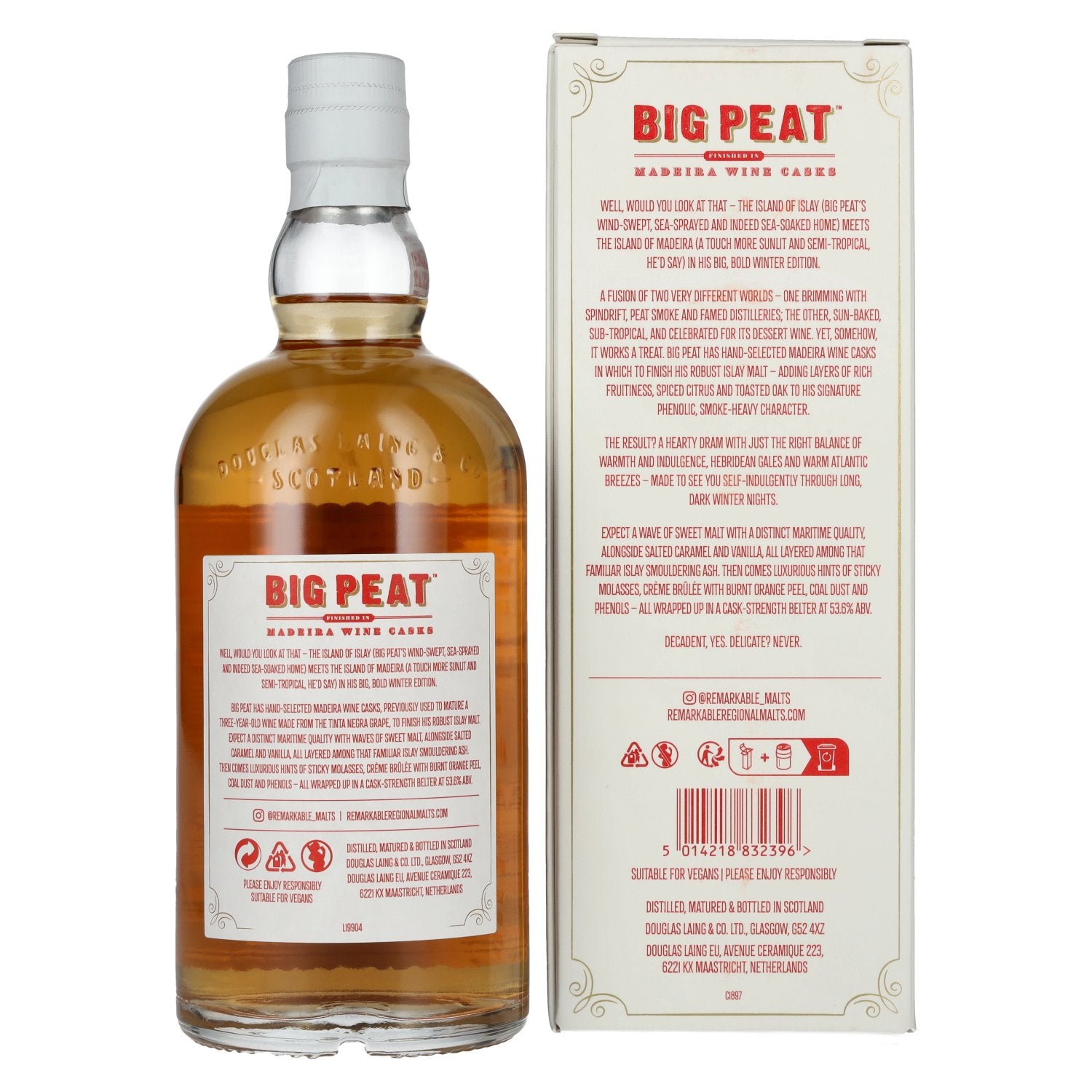 Douglas Laing BIG PEAT The Winter Edition 53,6% vol. 0,7l en boîte cadeau