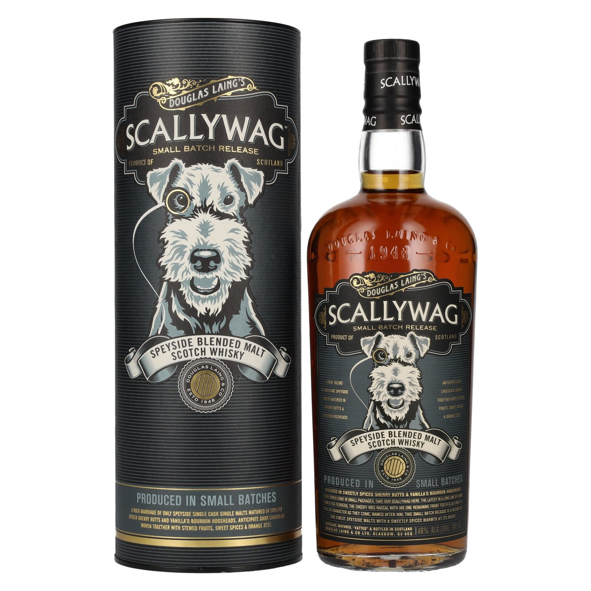 Douglas Laing Scallywag Speyside Blended Malt 46% vol. 0,7 l in geschenkverpakking