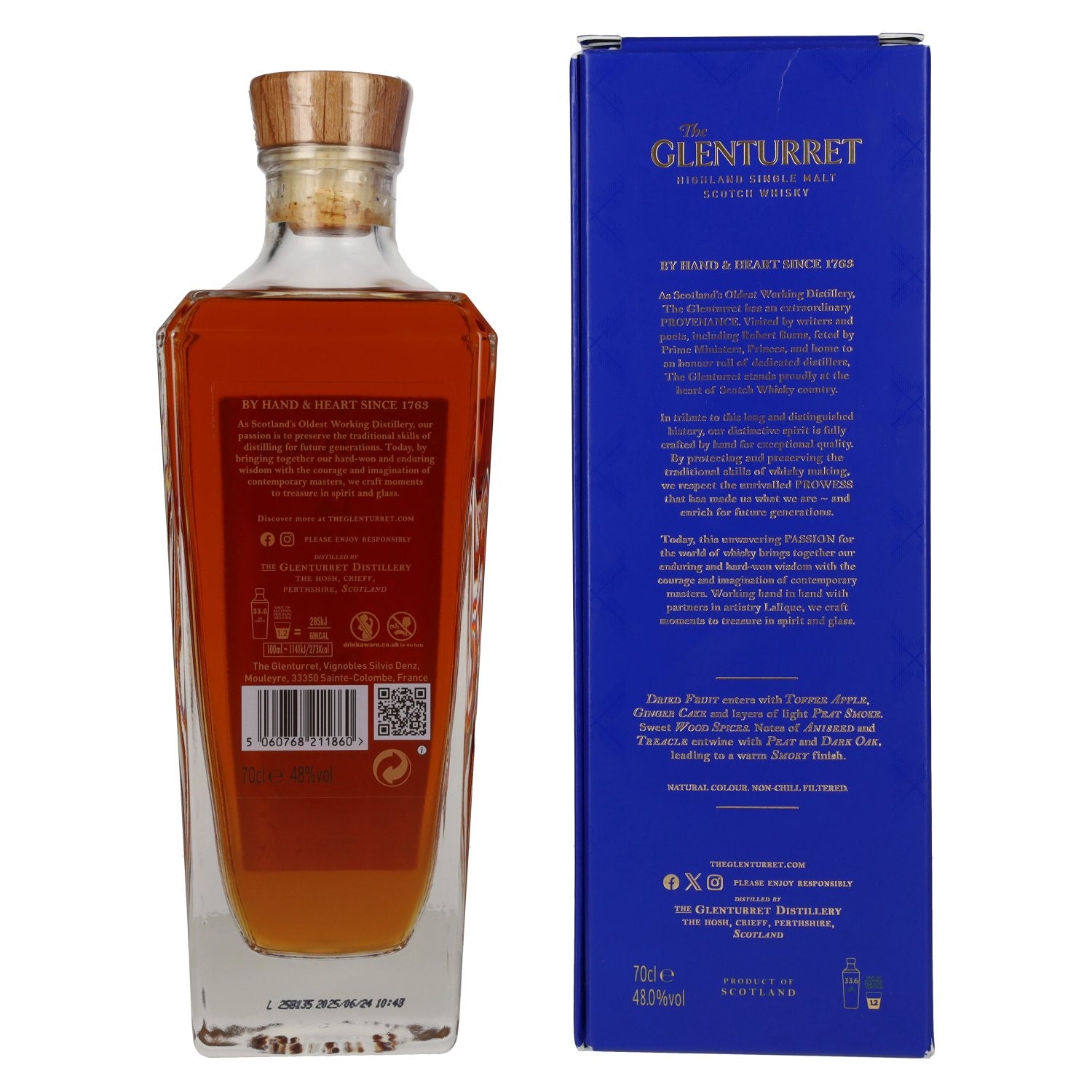 The Glenturret 14 Years Old PEAT Smoked Release 2025 48% ABV 0.7 litres in a gift box