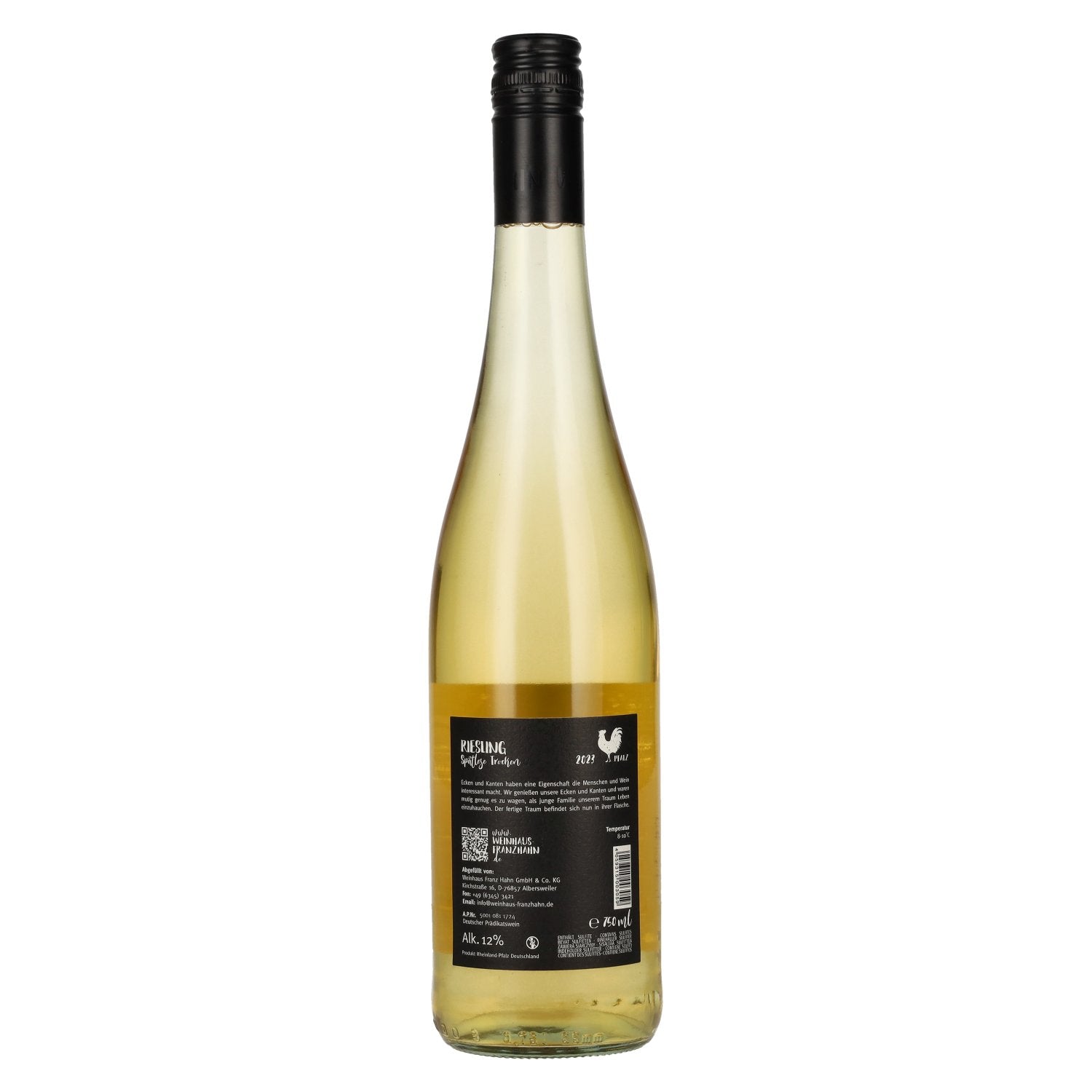 Franz Hahn Riesling Spätlese 2023 12% Vol. 0,75l
