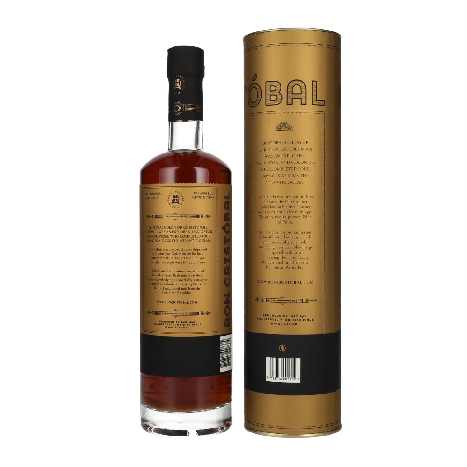 Ron Cristóbal Santa Maria Limited Edition Vintage 2009 45% Vol. 0,7l in geschenkverpakking