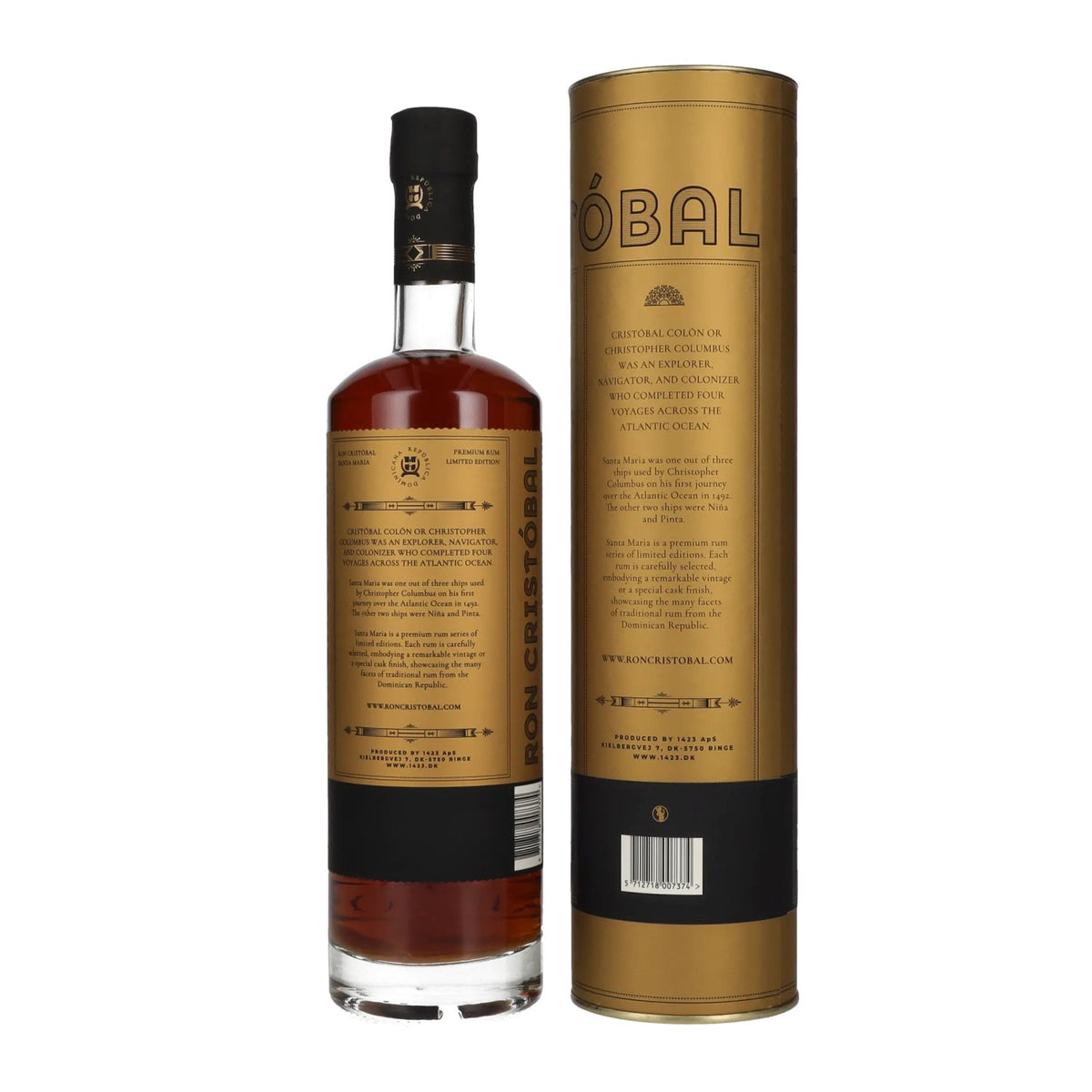 Ron Cristóbal Santa Maria Édition limitée Millésime 2009 45 % vol. 0,7 l dans un coffret cadeau