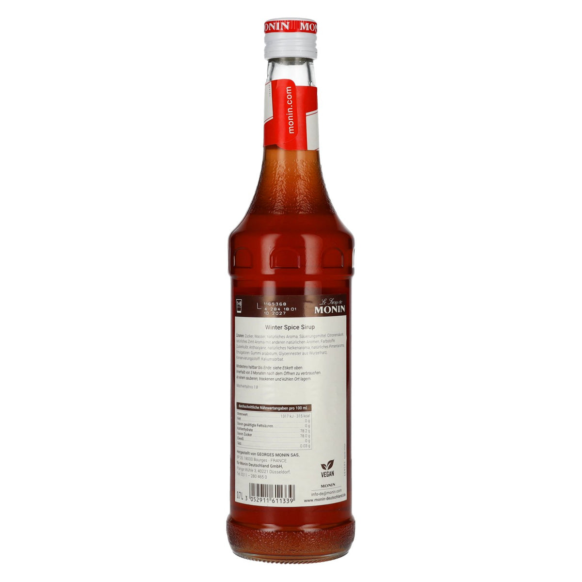 Le sirop Monin WINTER SPICE 0,7 l