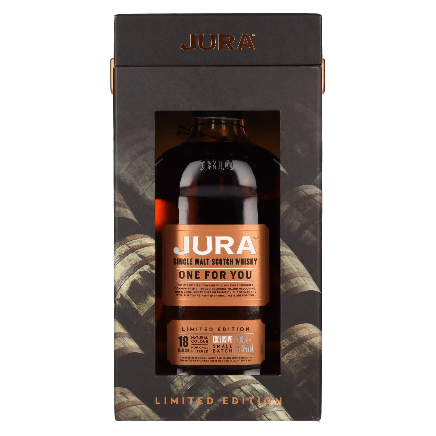 Jura ONE FOR YOU 18 Years Old Limited Edition 52,5% Vol. 0,7l in Geschenkbox