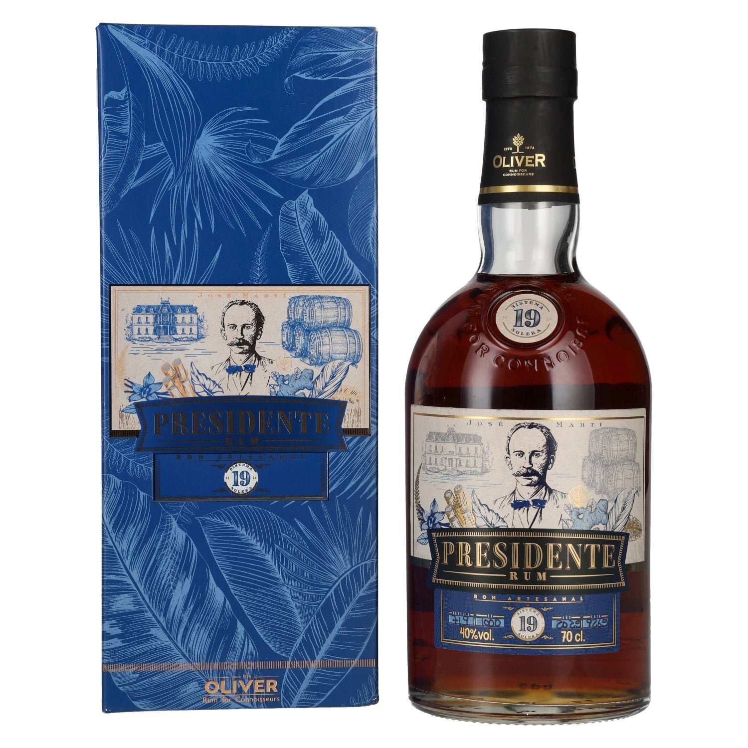 Presidente Marti 19 Sistema Solera 40% Vol. 0,7l in Geschenkbox