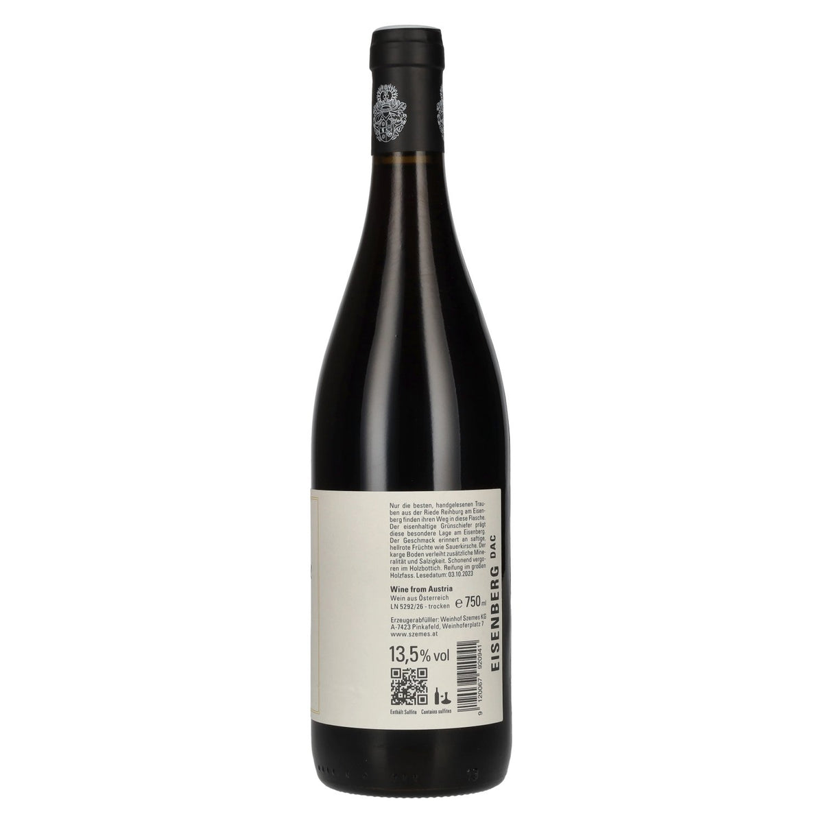 Weinhof Szemes Martínez Blaufränkisch Ried Reihburg 2023 13,5% Vol. 0,75l