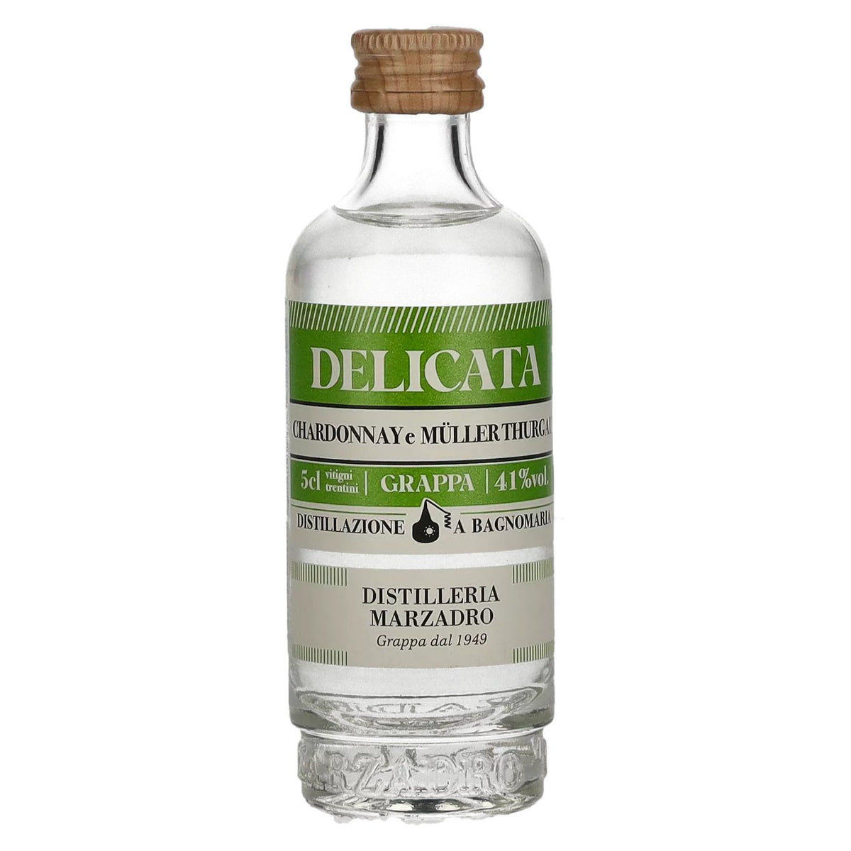 Marzadro DELICATA Grappa 41% ABV 0.05 l