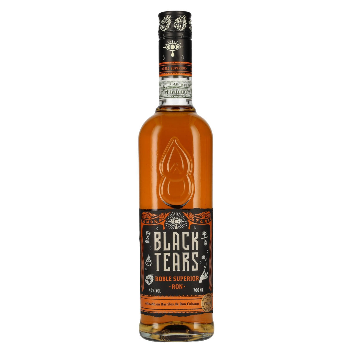 Black Tears Roble Superior Rum 40% vol. 0,7 l