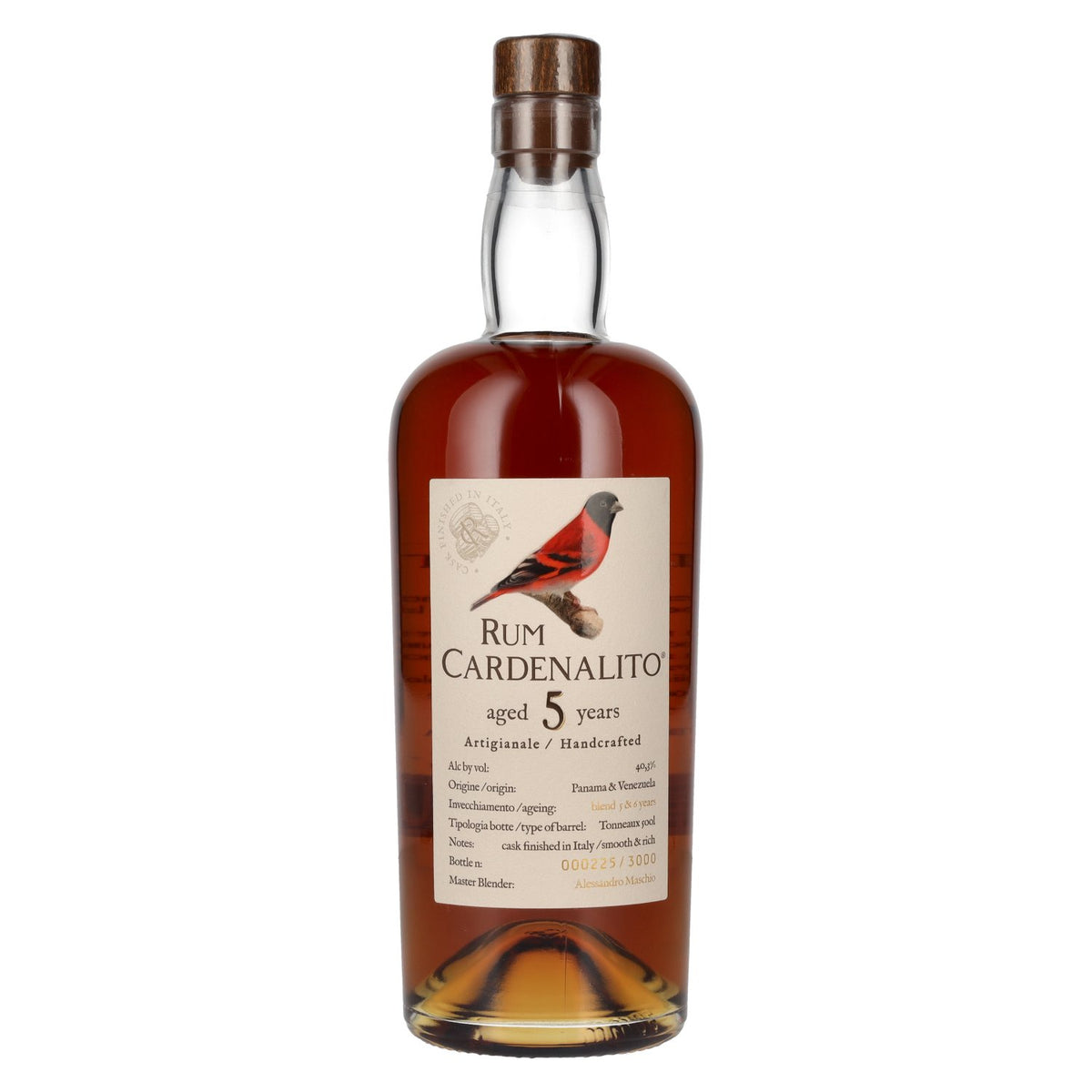 Rhum Cardenalito 5 ans d'âge, rhum artisanal, 40,3 % vol., 0,7 l