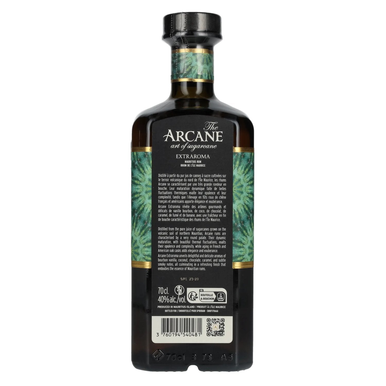 The Arcane EXTRAROMA Pure Cane Rum 40% Vol. 0,7l