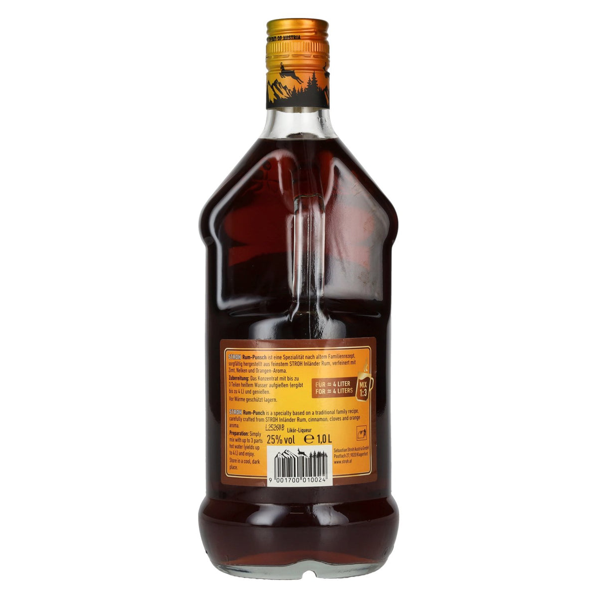 Stroh Rum Punsch 25% ABV 1 litre