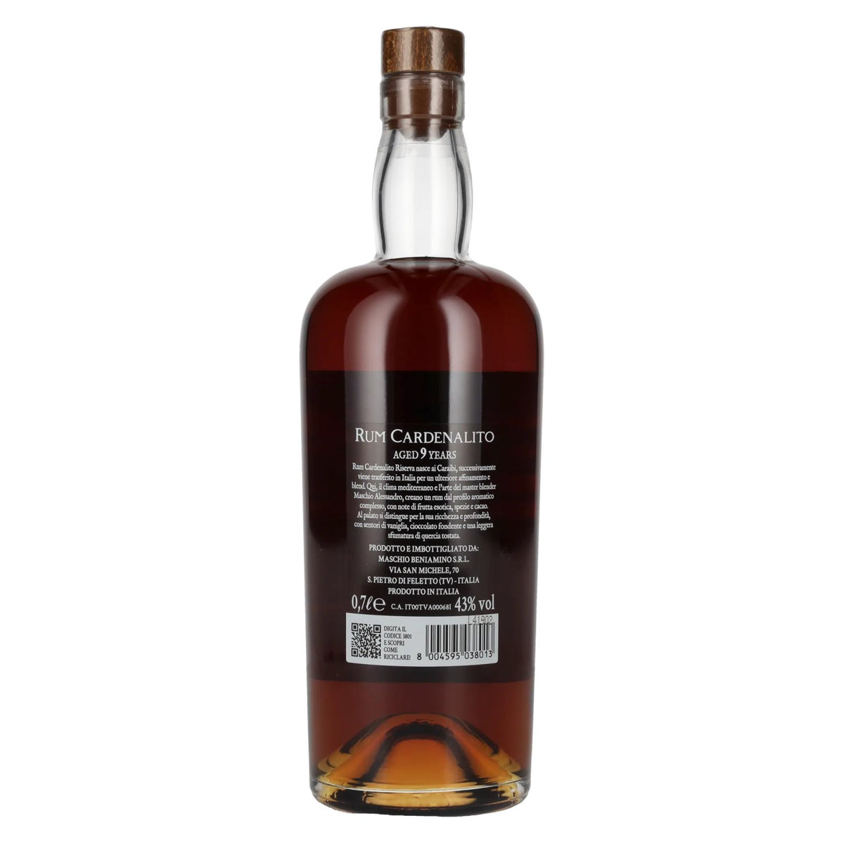 Rum Cardenalito 9 Years Old Handcrafted Rum 43% Vol. 0,7l