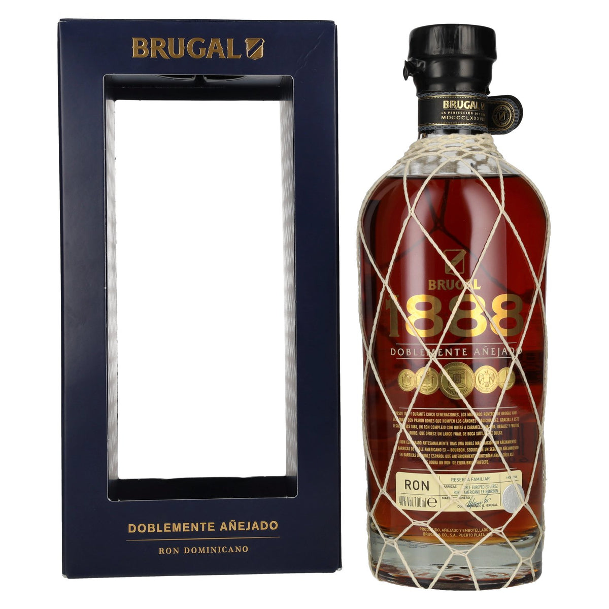 Brugal 1888 Ron Reserva Familiar Doblemente Añejado 40% Vol. 0,7l in Geschenkbox
