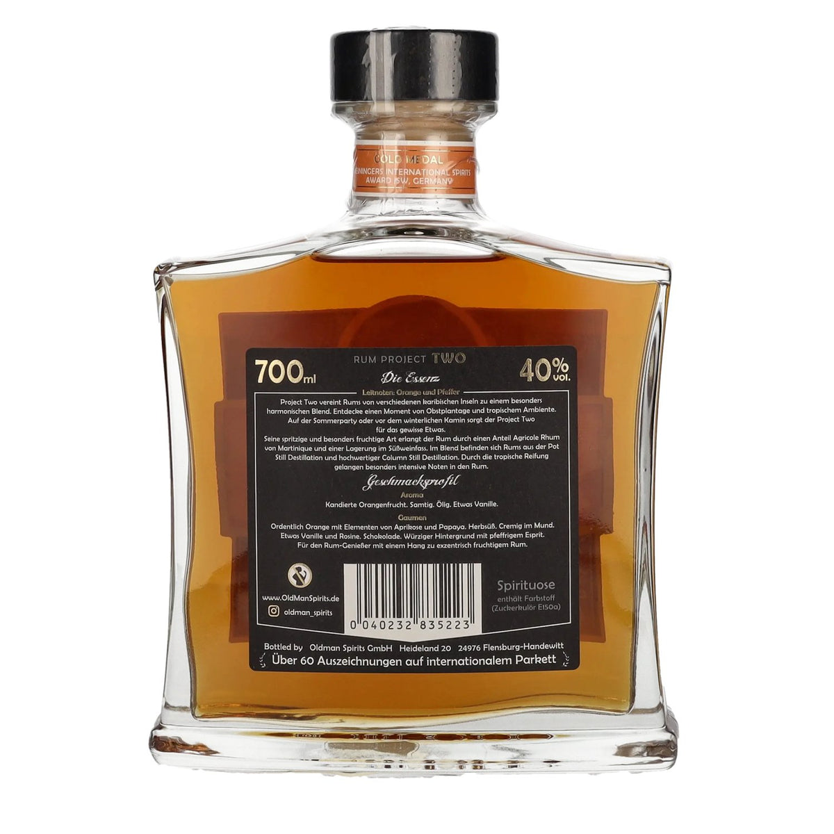 Old Man Rum Project TWO Spiced Orange 40% vol. 0.7l