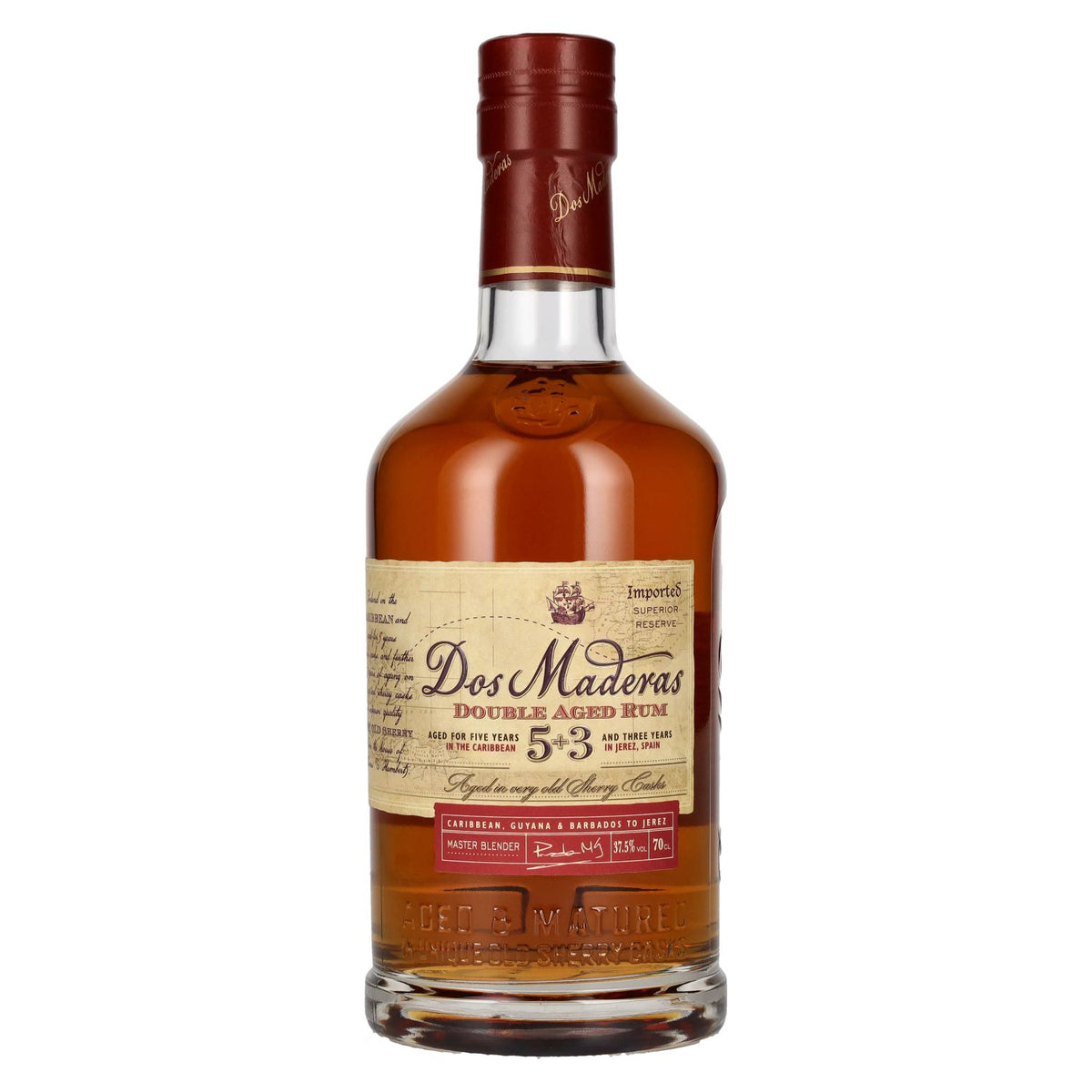 Dos Maderas 5+3 Years Old Double Aged Rum 37.5% ABV 0.7l