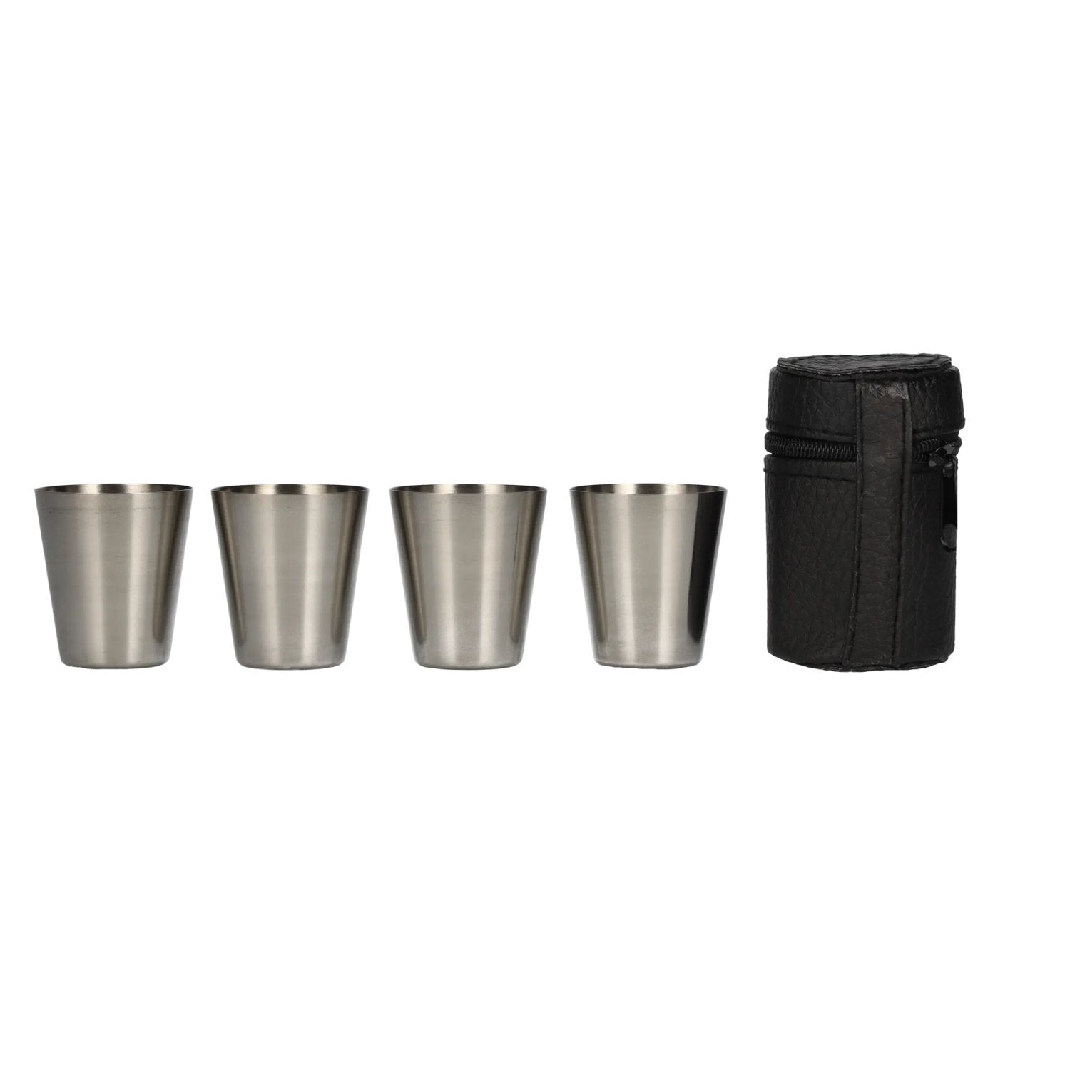 Jack Daniel's Shot Cups in kunstlederen tasje