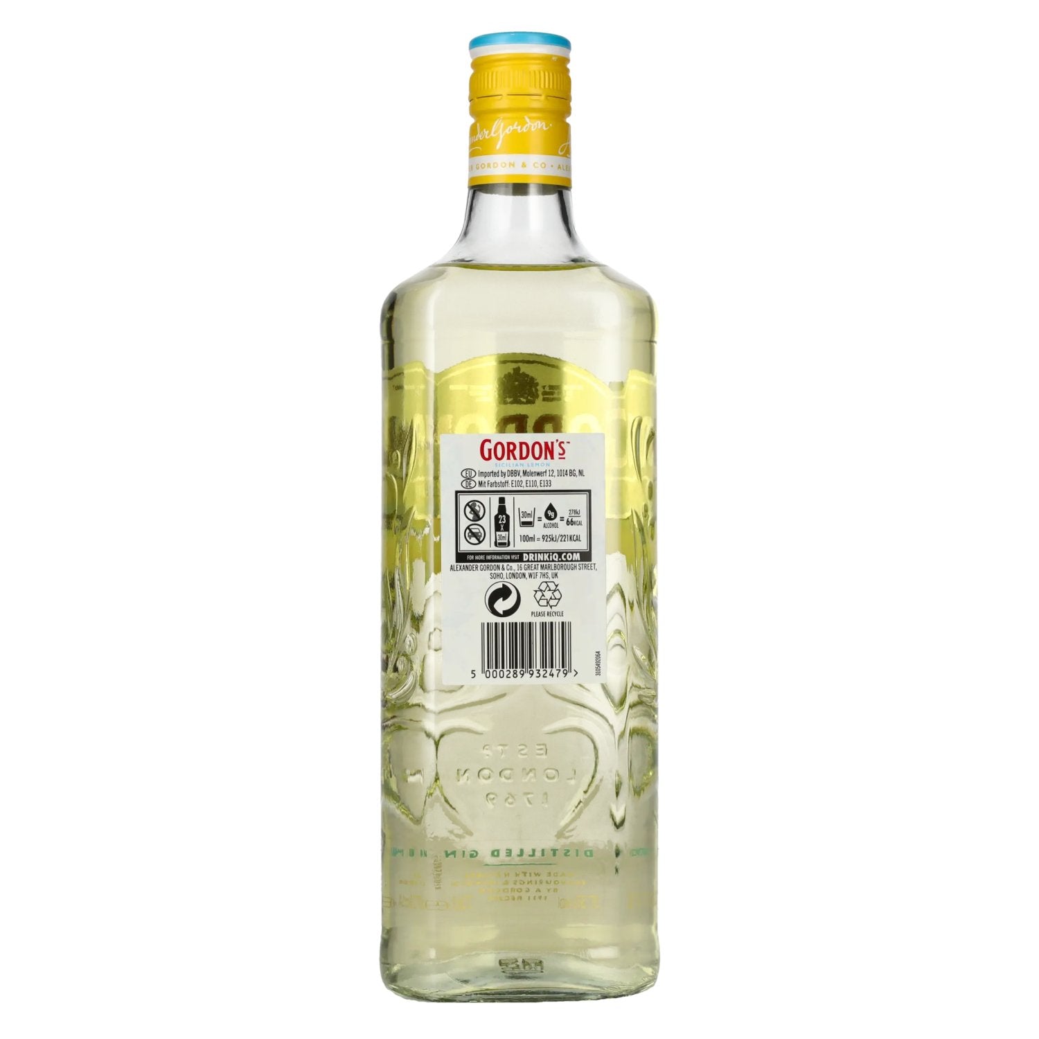 Gordon's SICILIAN LEMON Distilled Gin 37.5% ABV 0.7l