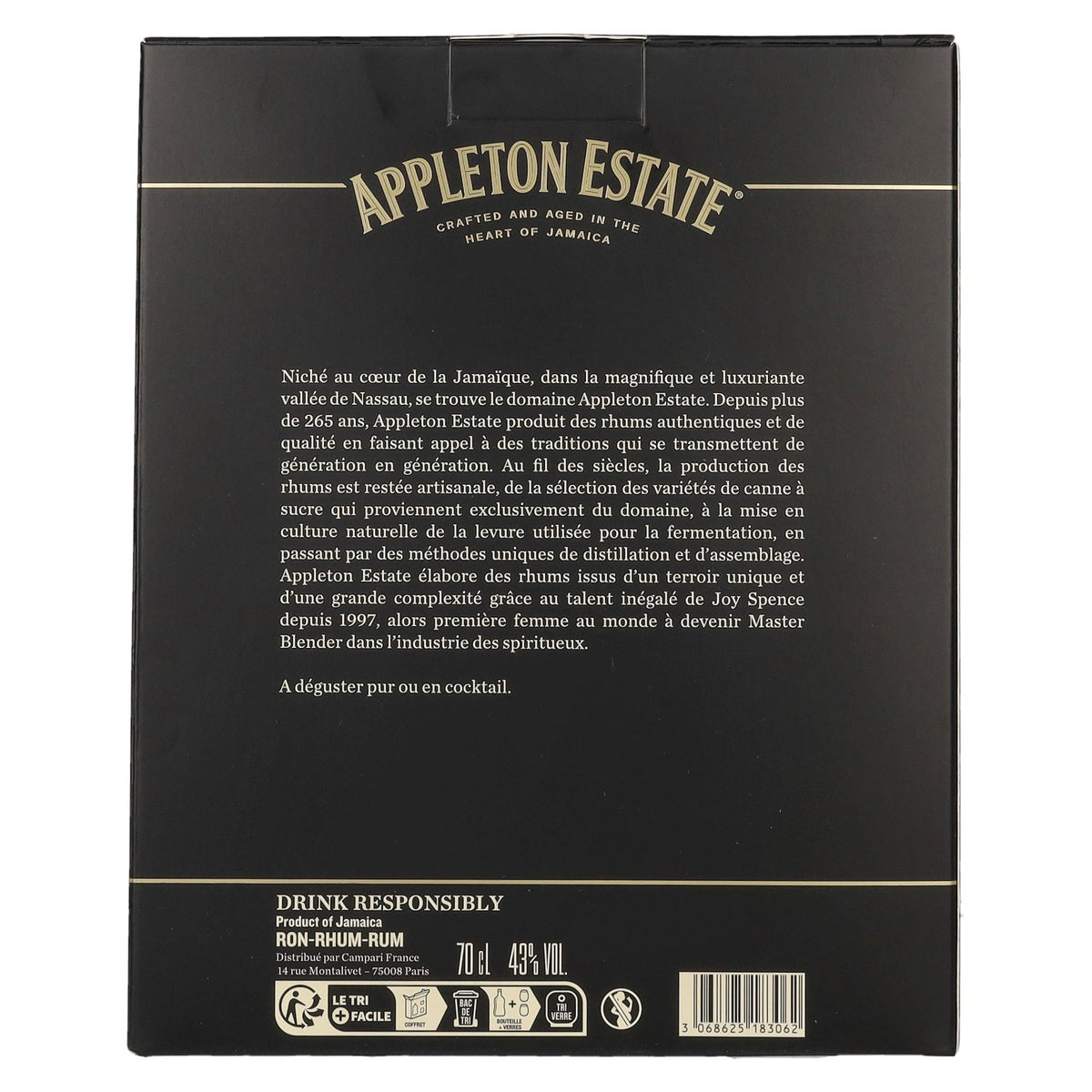 Appleton Estate 12 Years Old Rare Casks Jamaica Rum 43% Vol. 0,7l in Geschenkbox mit 2 Gläsern