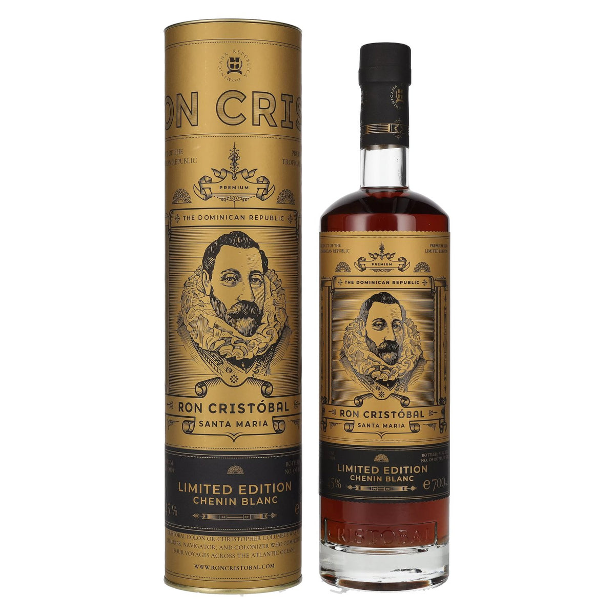 Ron Cristóbal Santa Maria Chenin Blanc Édition limitée 45 % vol. 0,7 l dans un coffret cadeau
