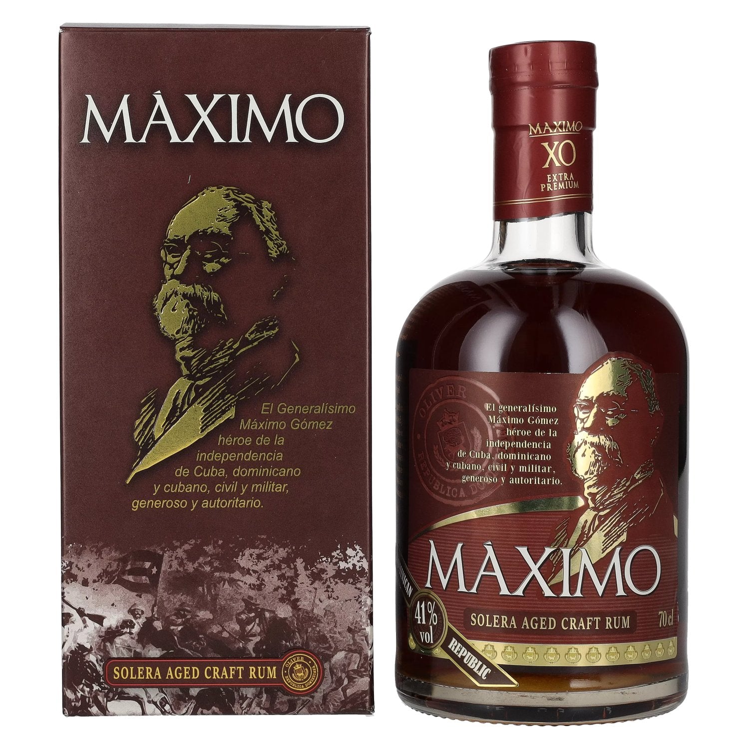 Maximo XO Extra Premium Solera Aged Craft Rum 41% Vol. 0,7l in gift box