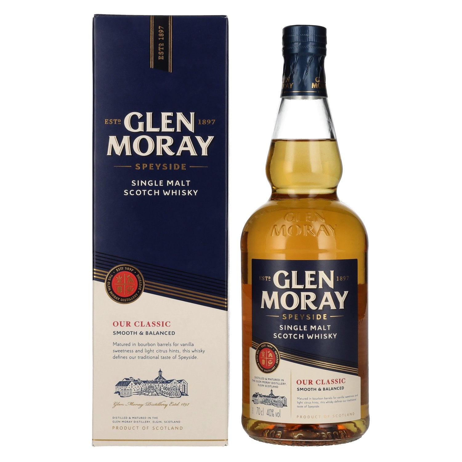 Glen Moray Our Classic 40% Vol. 0,7l in gift box