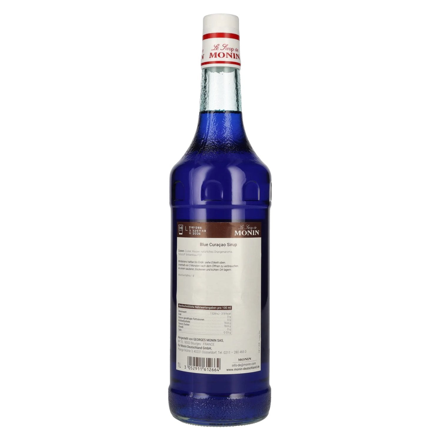 Le Sirop de Monin CURACAO BLUE 1l