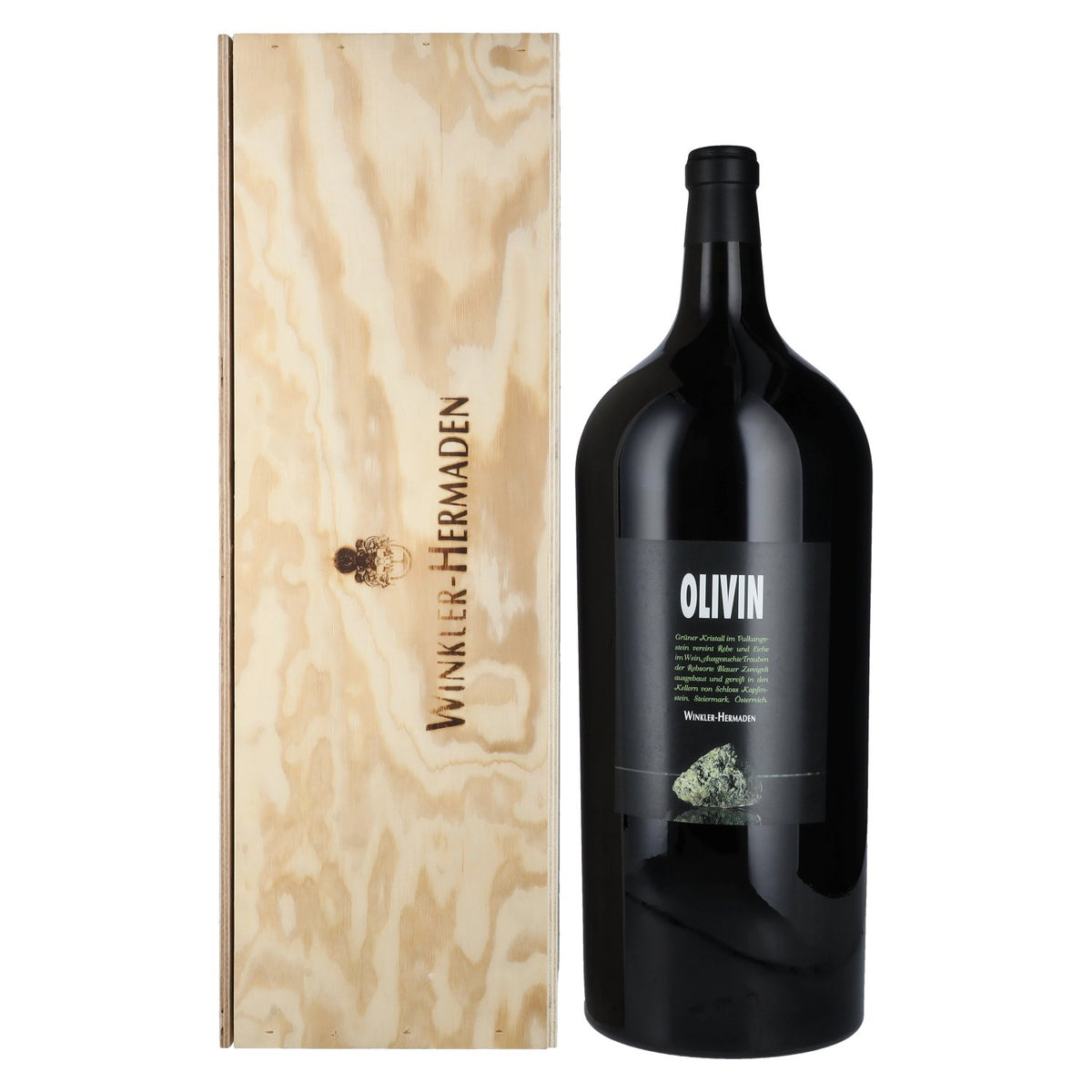 Winkler-Hermaden Olivin 2020 13,5% vol. 9 l in houten kist