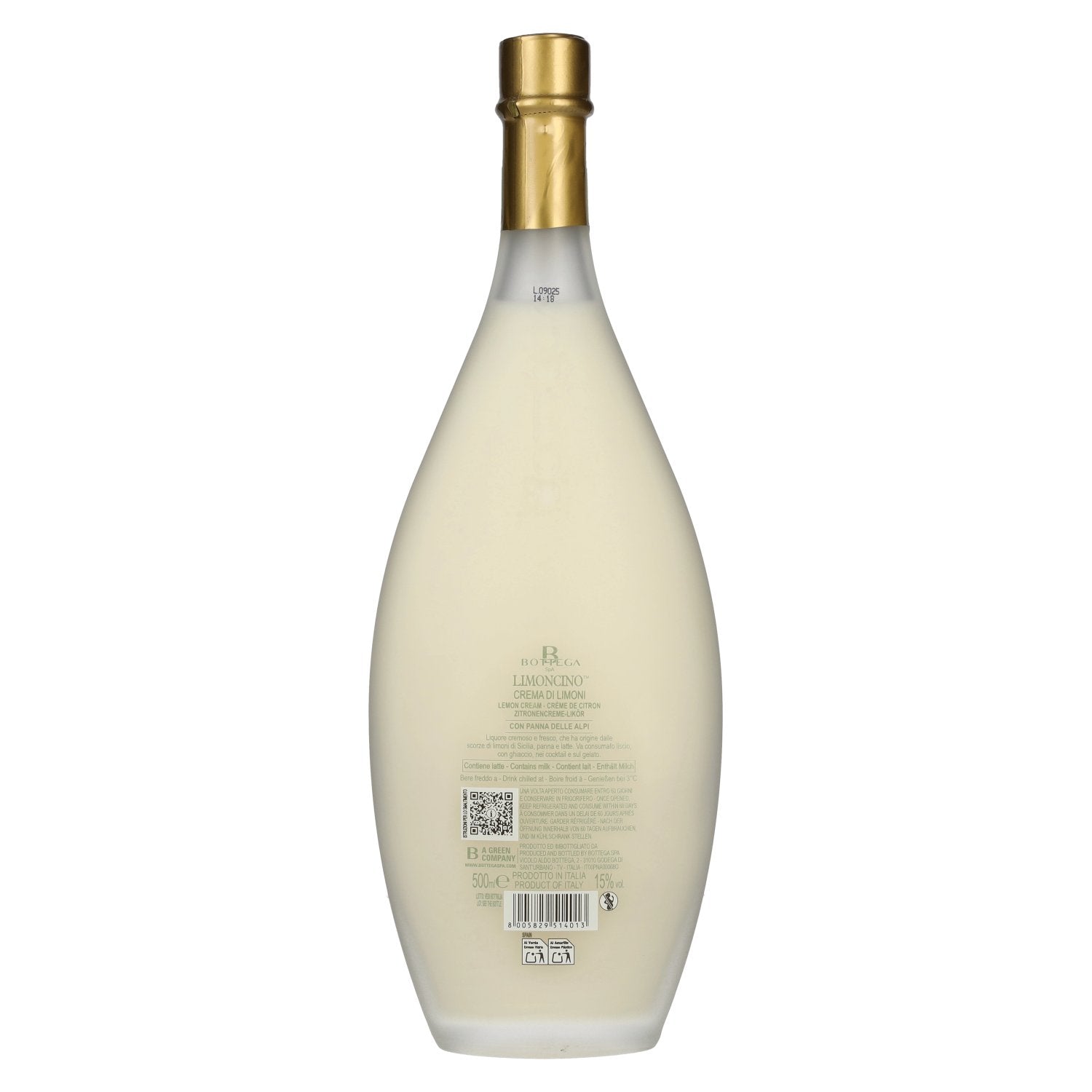 Bottega Limoncino Crema di Limoni di Sicilia 15% Vol. 0,5l