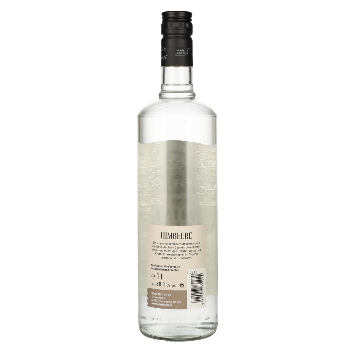 Hödl Hof Original RASPBERRY Spirit 38% ABV 1l