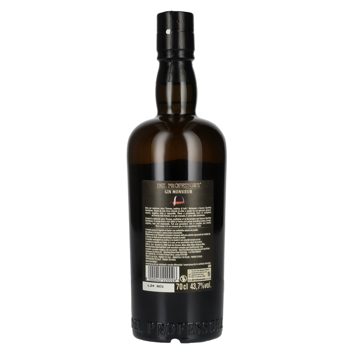 Del Professore Gin MONSIEUR 43.7% ABV 0.7l