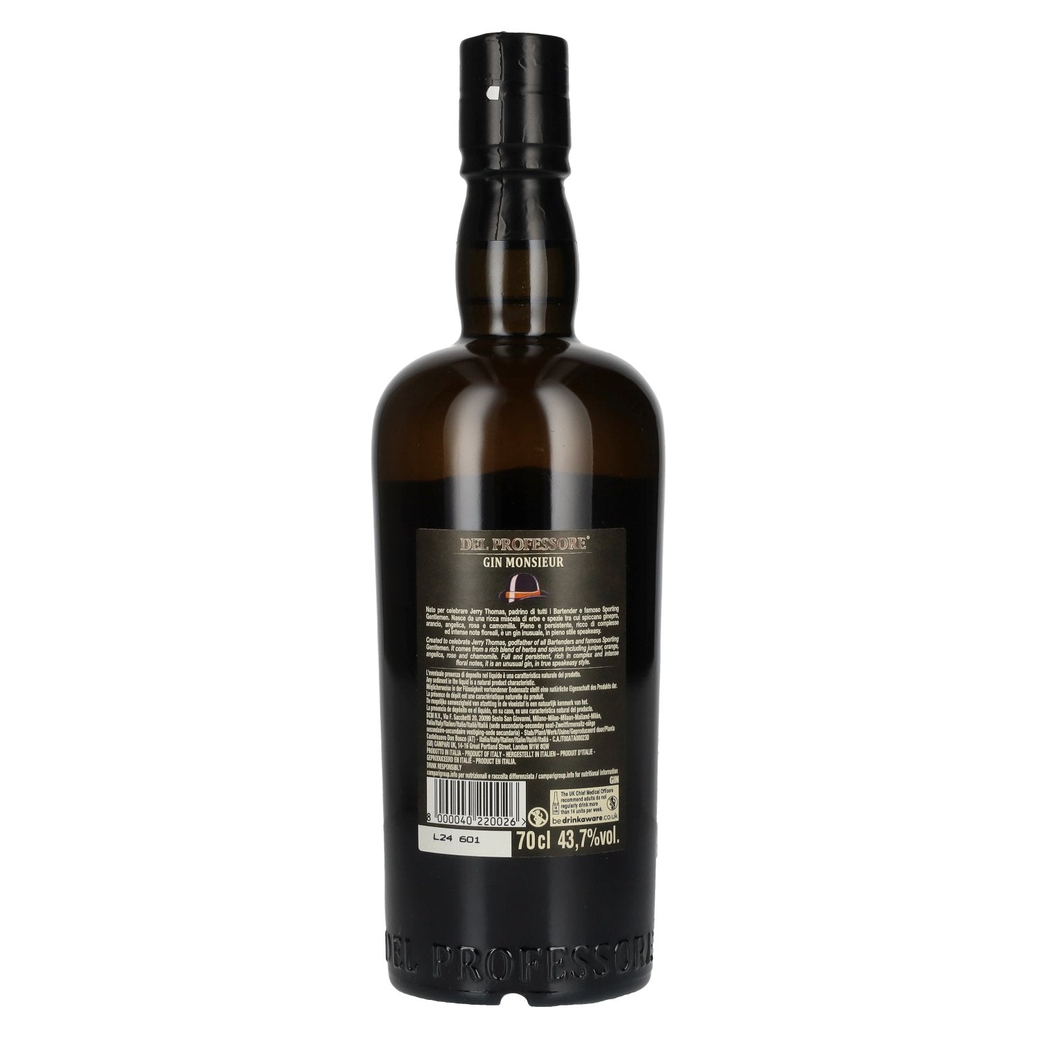 Del Professore Gin Monsieur Gin 43,7 % vol. 0,7 l