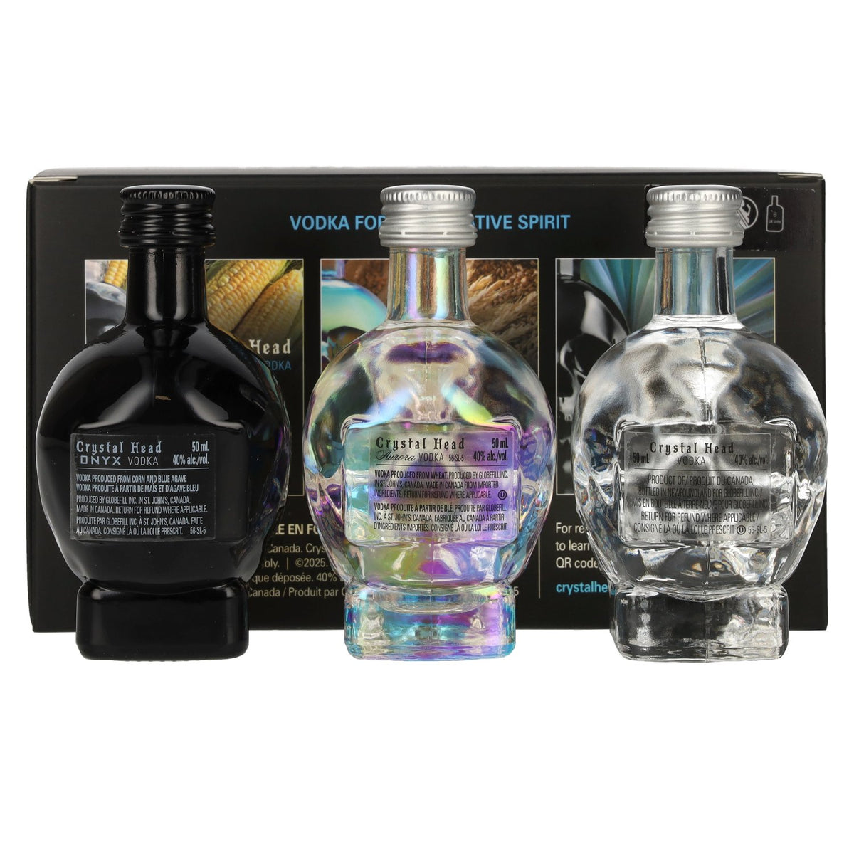 Crystal Head Vodka Set 40% vol. 3x0,05l en boîte cadeau